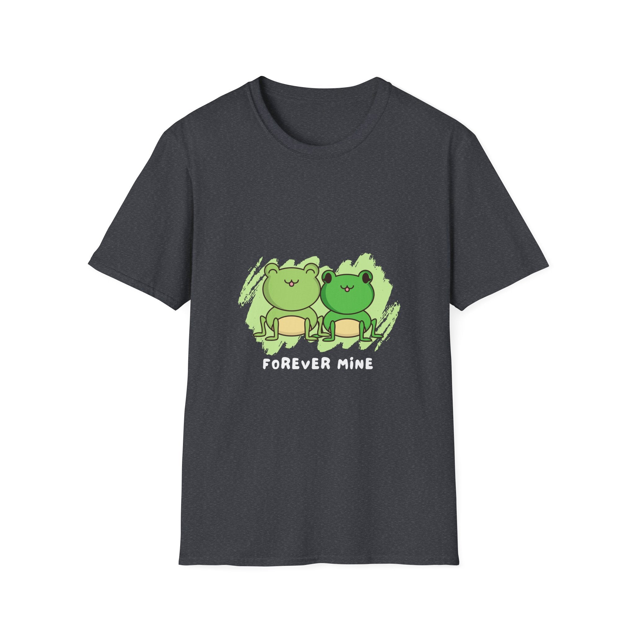 Forever Mine Couple T-Shirt, Cute Frog Lovers Gift, Unisex Softstyle Tee