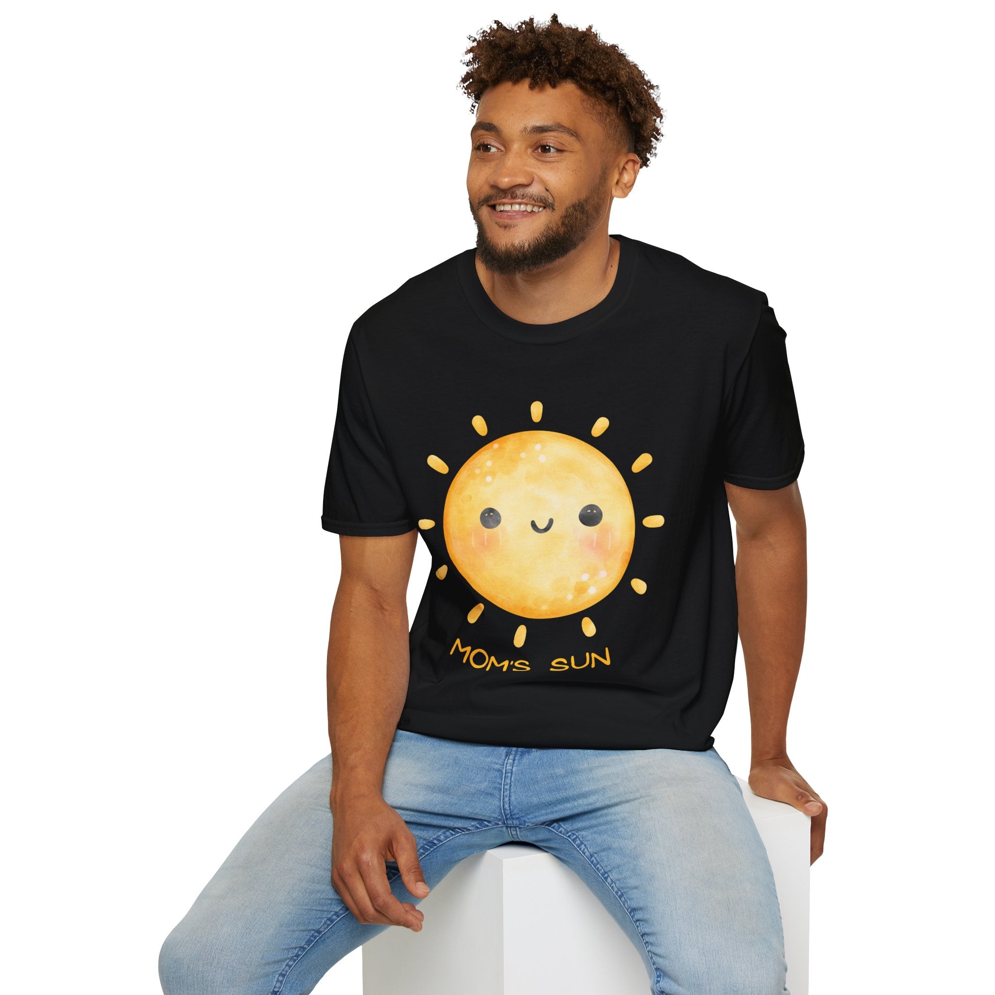 Cute 'Mom's Sun' Unisex Softstyle T-Shirt