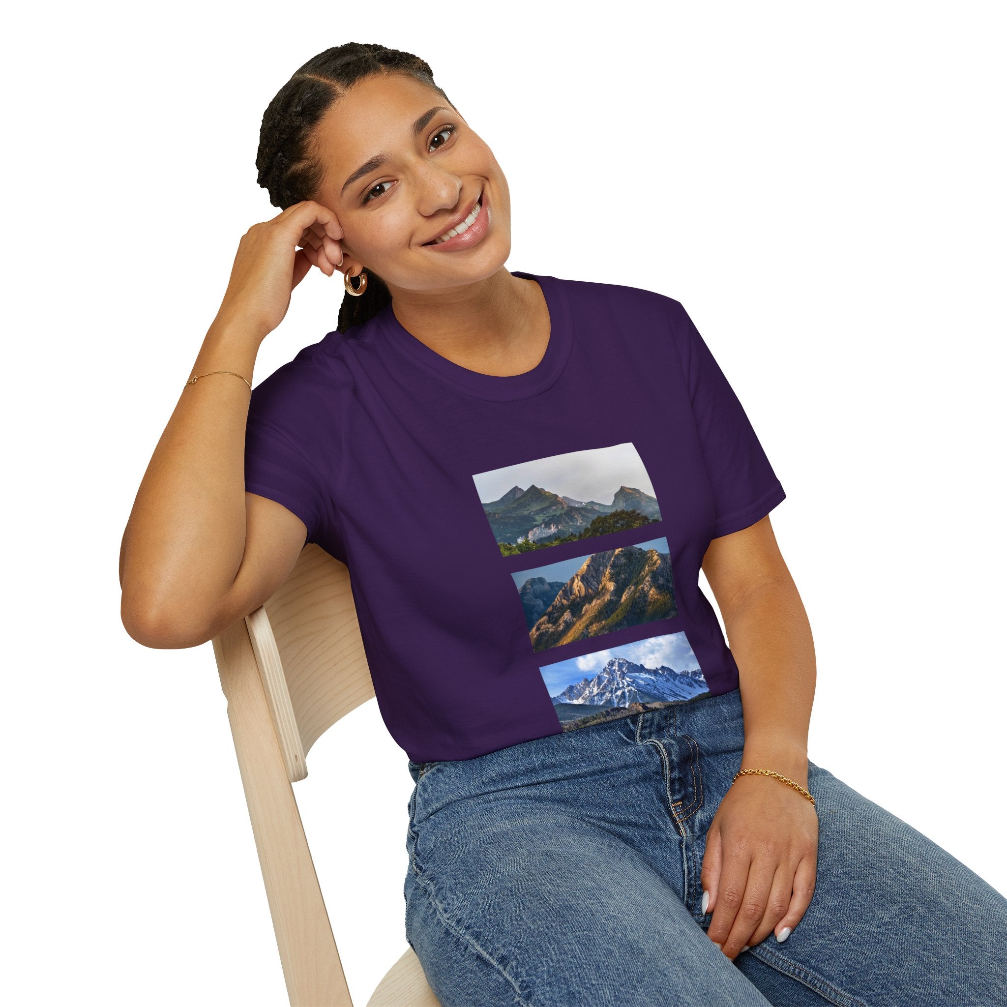 Mountain Photography Unisex Softstyle T-Shirt - Nature Lover Gift