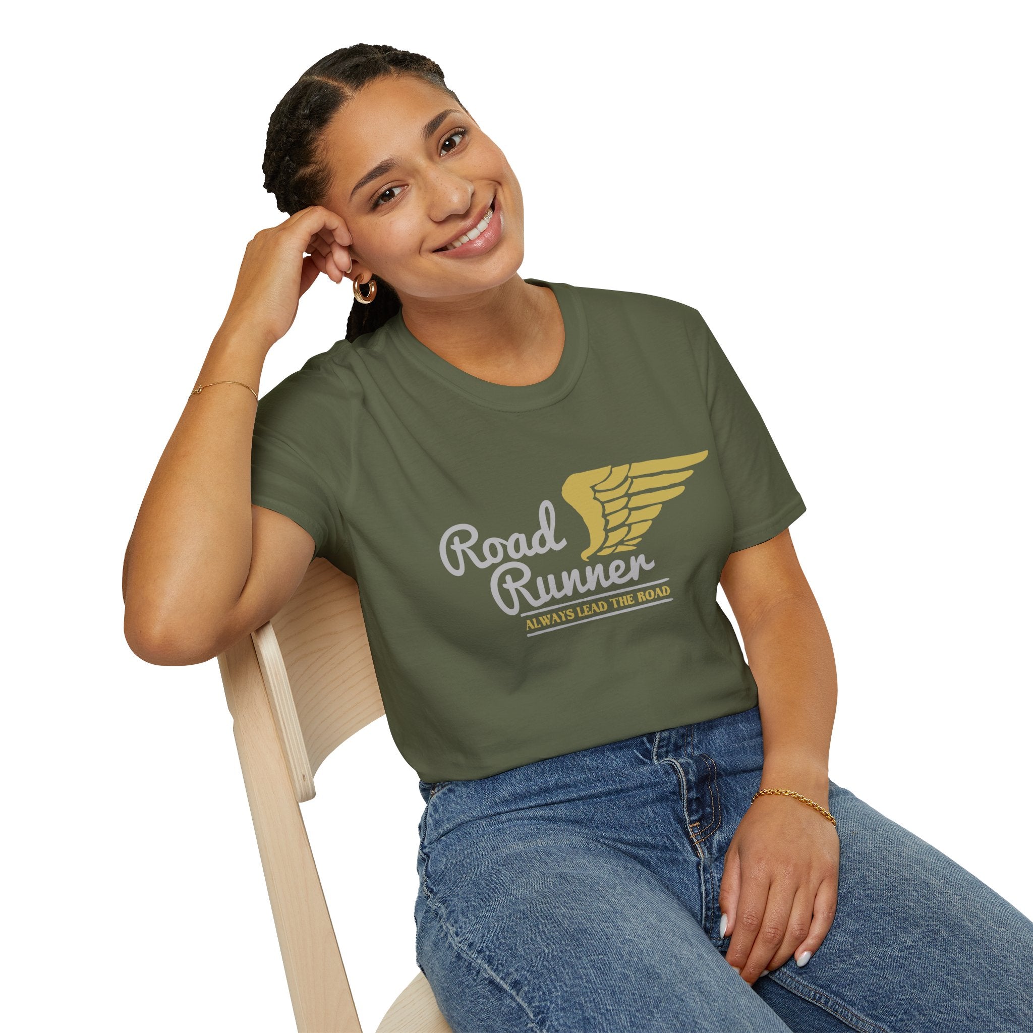 Road Runner Unisex Softstyle T-Shirt | Perfect Gift for Runners, Sports Lovers, Fitness Enthusiasts, Casual Wear, Marathon Events