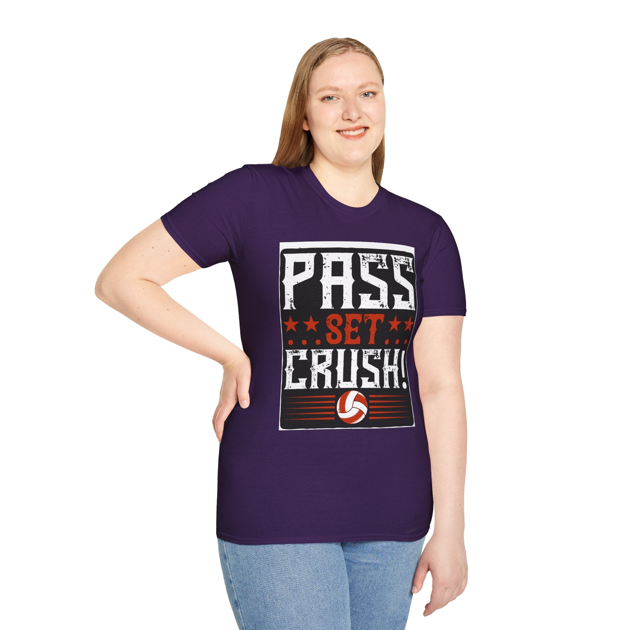 Volleyball Passion T-Shirt | Pass Set Crush! | Sports Tee