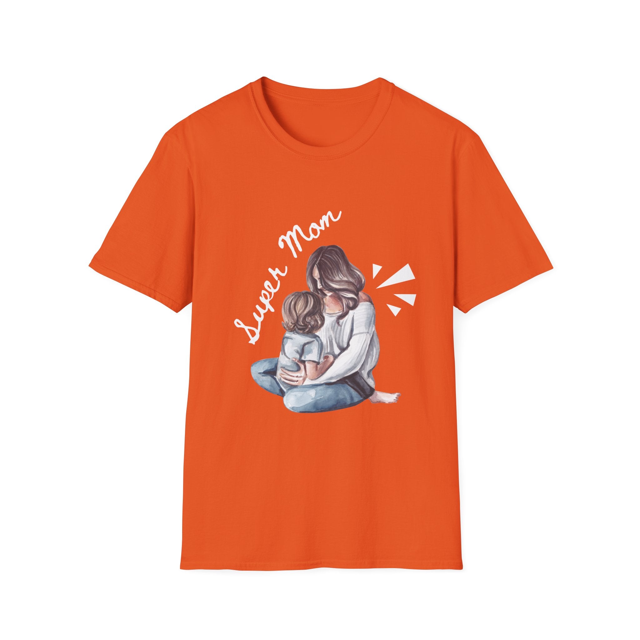 Super Mom T-Shirt - Unisex Softstyle Tee for Mother's Day