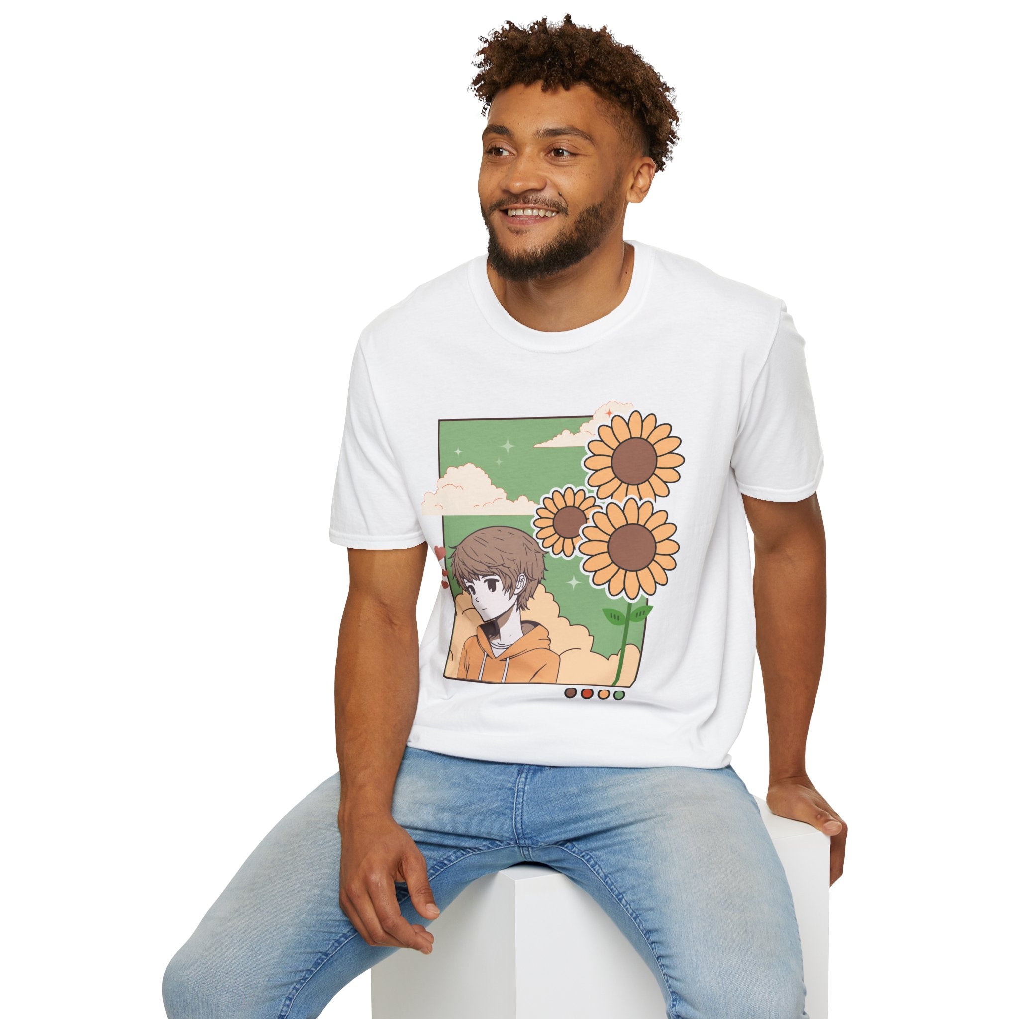 Sunflower Aesthetic Unisex T-Shirt, Softstyle Tee, Casual Wear