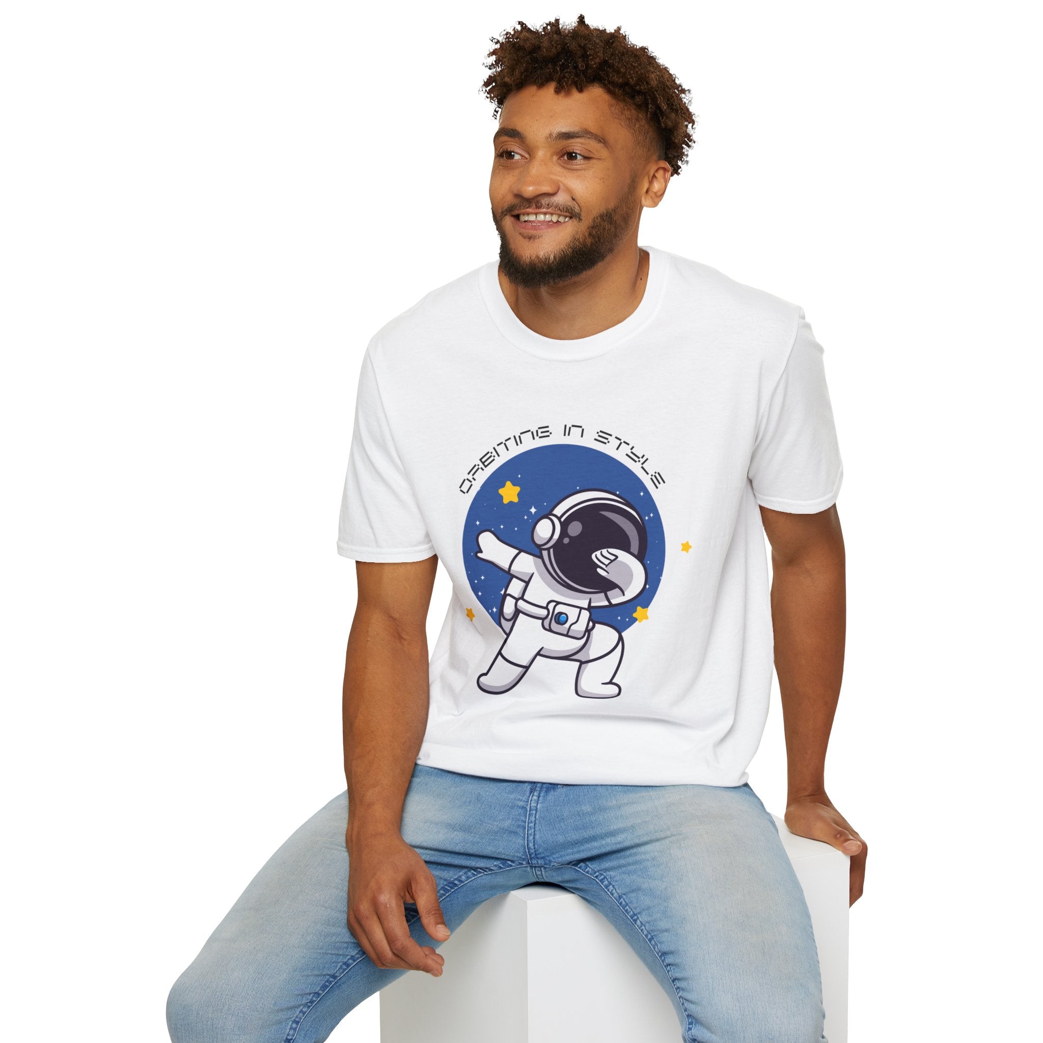 Astronaut Graphic Unisex T-Shirt, Cool Space Tee
