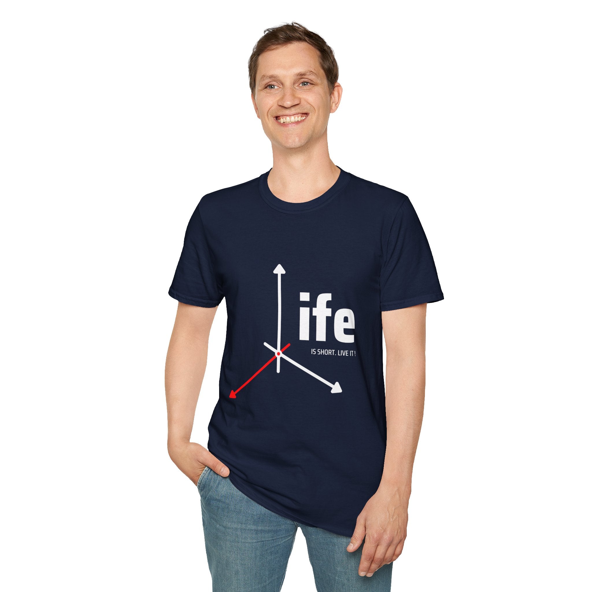 Life Direction Unisex T-Shirt, Motivational Tee, Casual Wear, Gift for Friends, Inspirational Life quote, Everyday Style