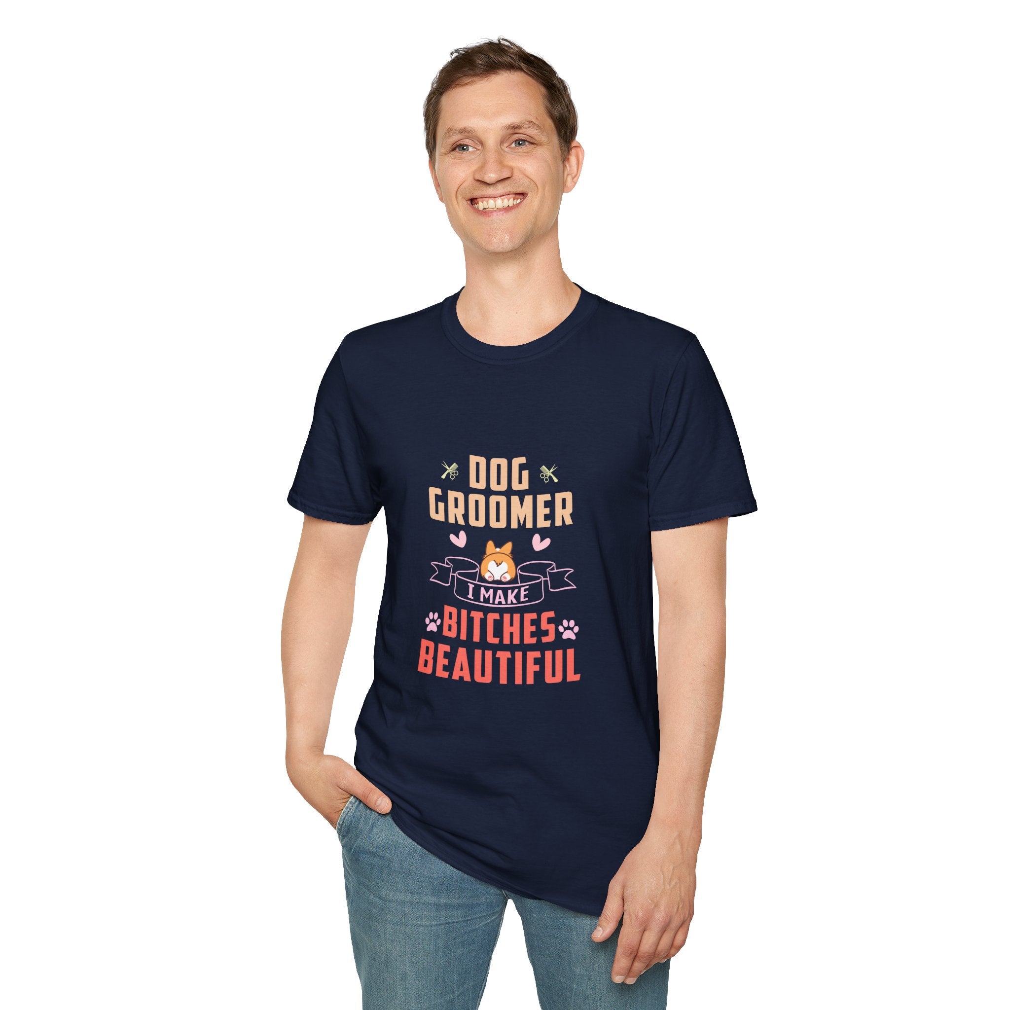 Dog Groomer Unisex T-Shirt, Funny Pet Owner Gift, Cute Animal Lover Tee, Dog Lover Apparel, Groomer Appreciation Gift