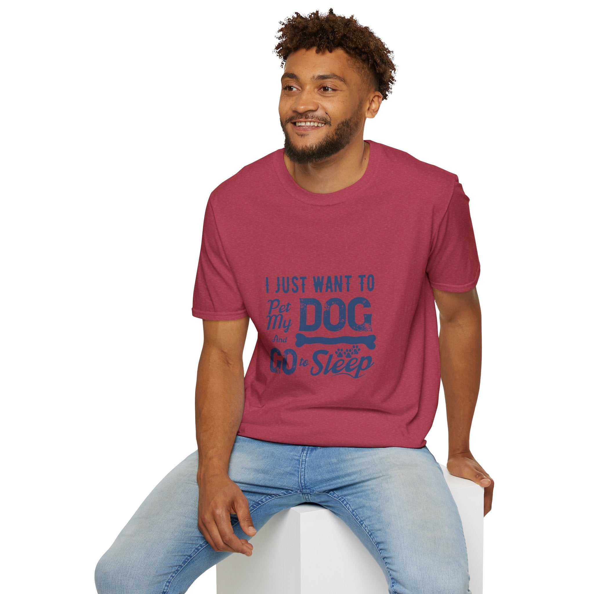 Funny Dog Lover Unisex T-Shirt, Pet Lover Gift, Cute Dog T-Shirt, Dog Mom, Dog Dad Apparel, Animal Lover Shirt