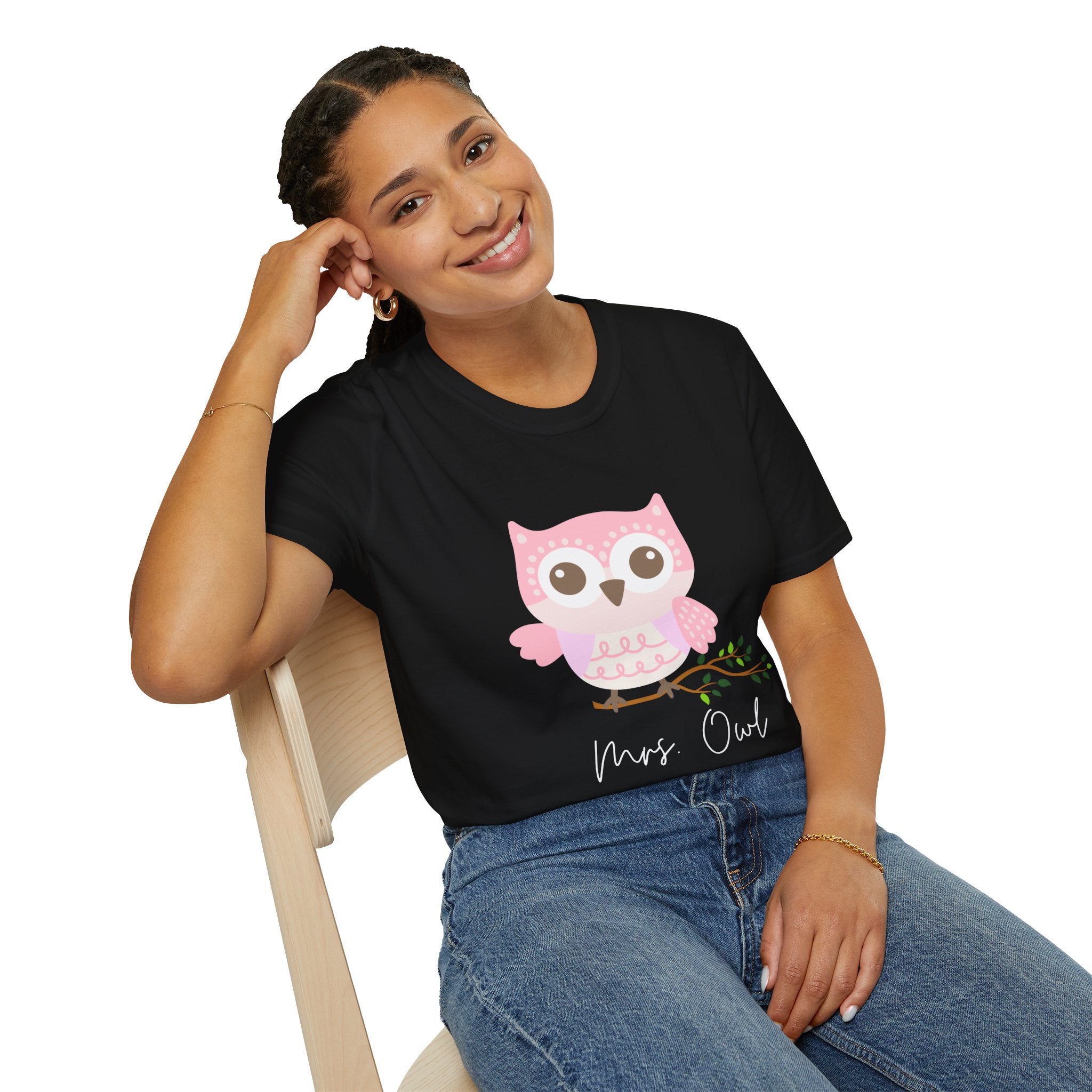 Cute Owl Unisex T-Shirt, Gift for Animal Lovers, Cozy Casual Wear