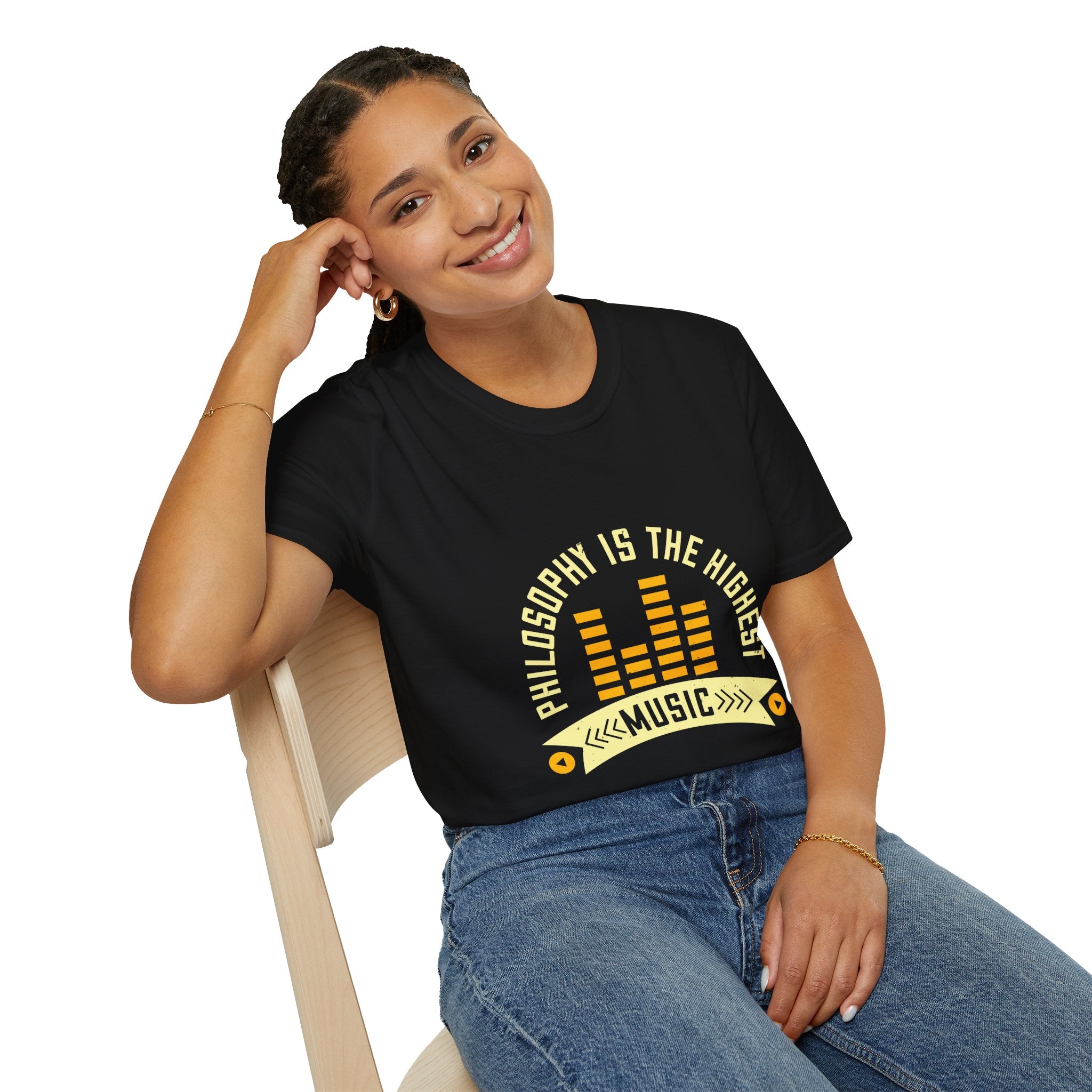 Musical Philosophy T-Shirt - Unisex Softstyle Tee, Gift for Music Lovers