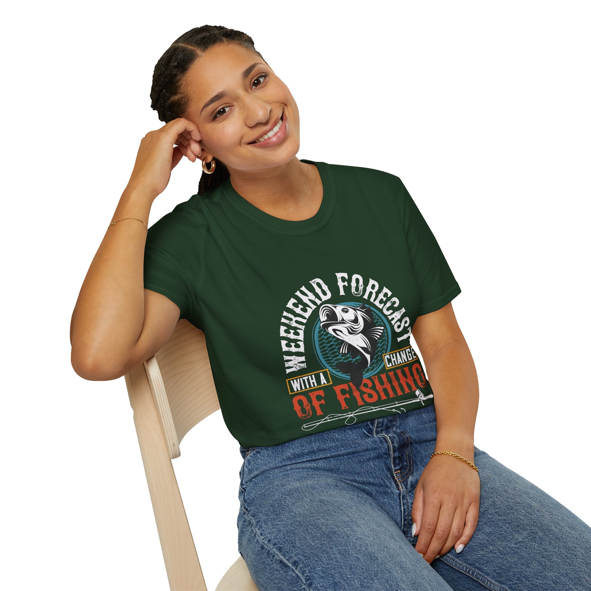 Weekend Fishing Forecast Unisex T-Shirt, Fishing Shirt