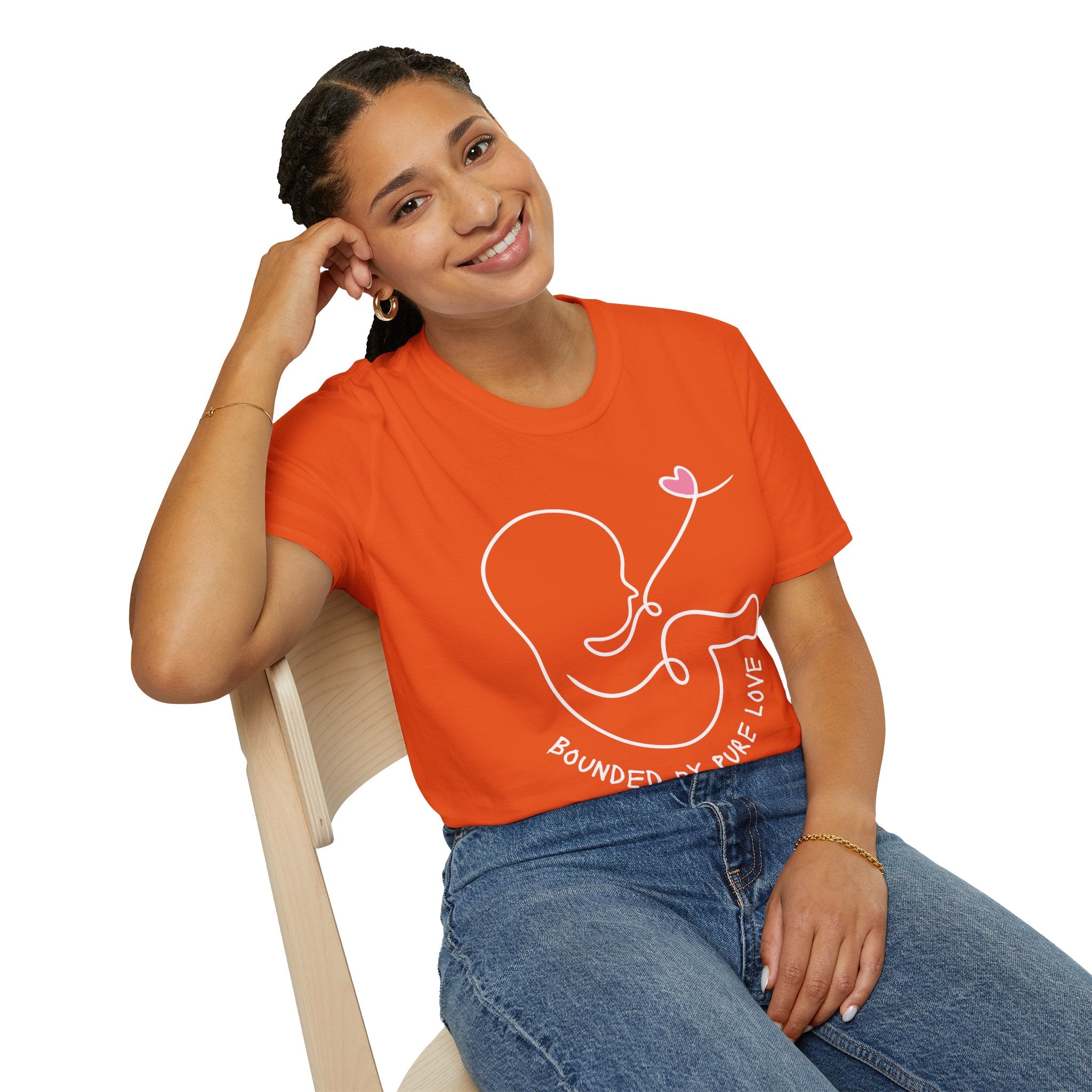 Bounded by Pure Love Unisex T-Shirt, Cute Tee, Expecting
