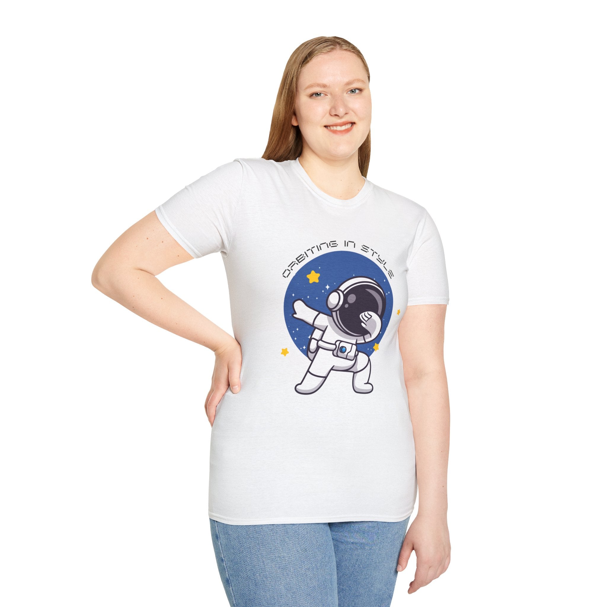 Astronaut Graphic Unisex T-Shirt, Cool Space Tee