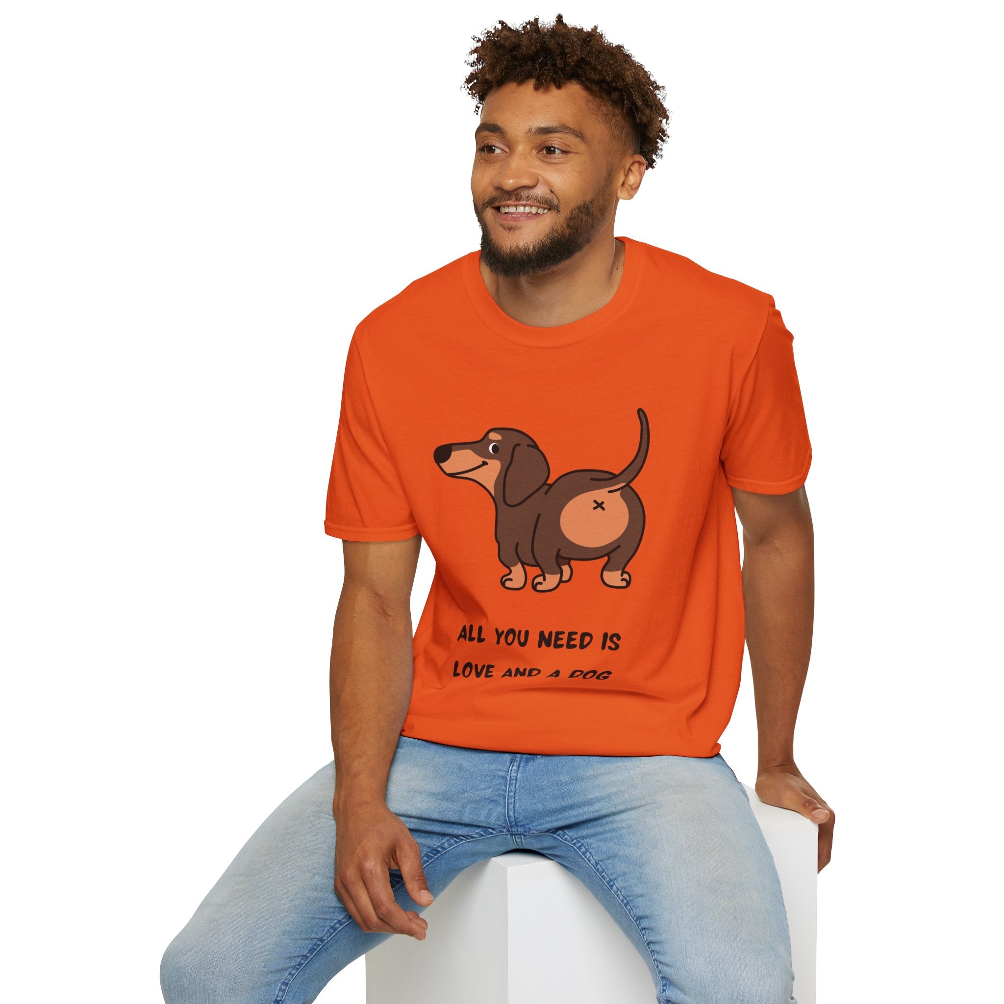 All You Need Is Love and a Dog T-Shirt - Cute Pet Lover Tee