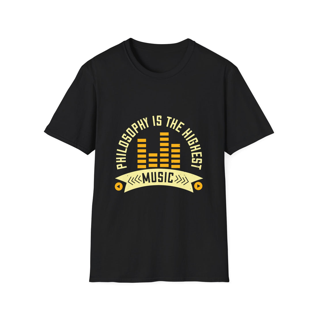 Musical Philosophy T-Shirt - Unisex Softstyle Tee, Gift for Music Lovers