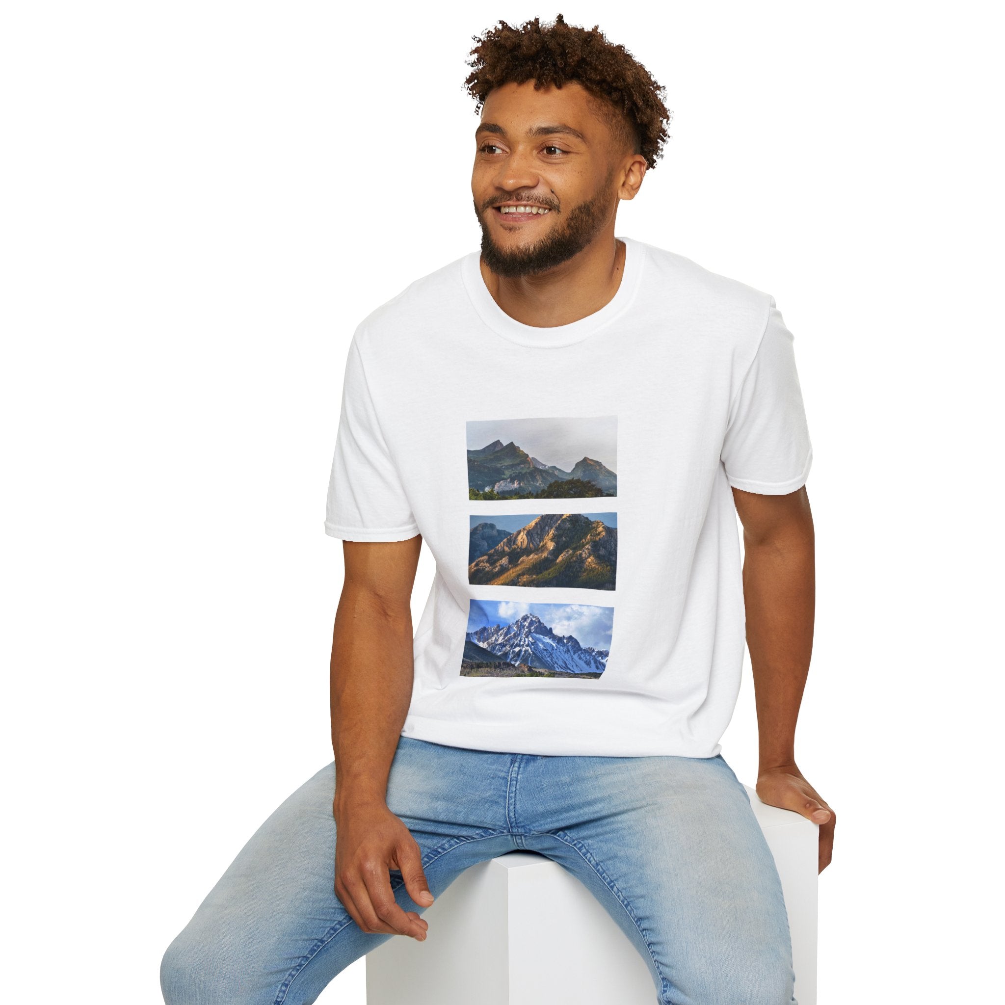 Mountain Photography Unisex Softstyle T-Shirt - Nature Lover Gift