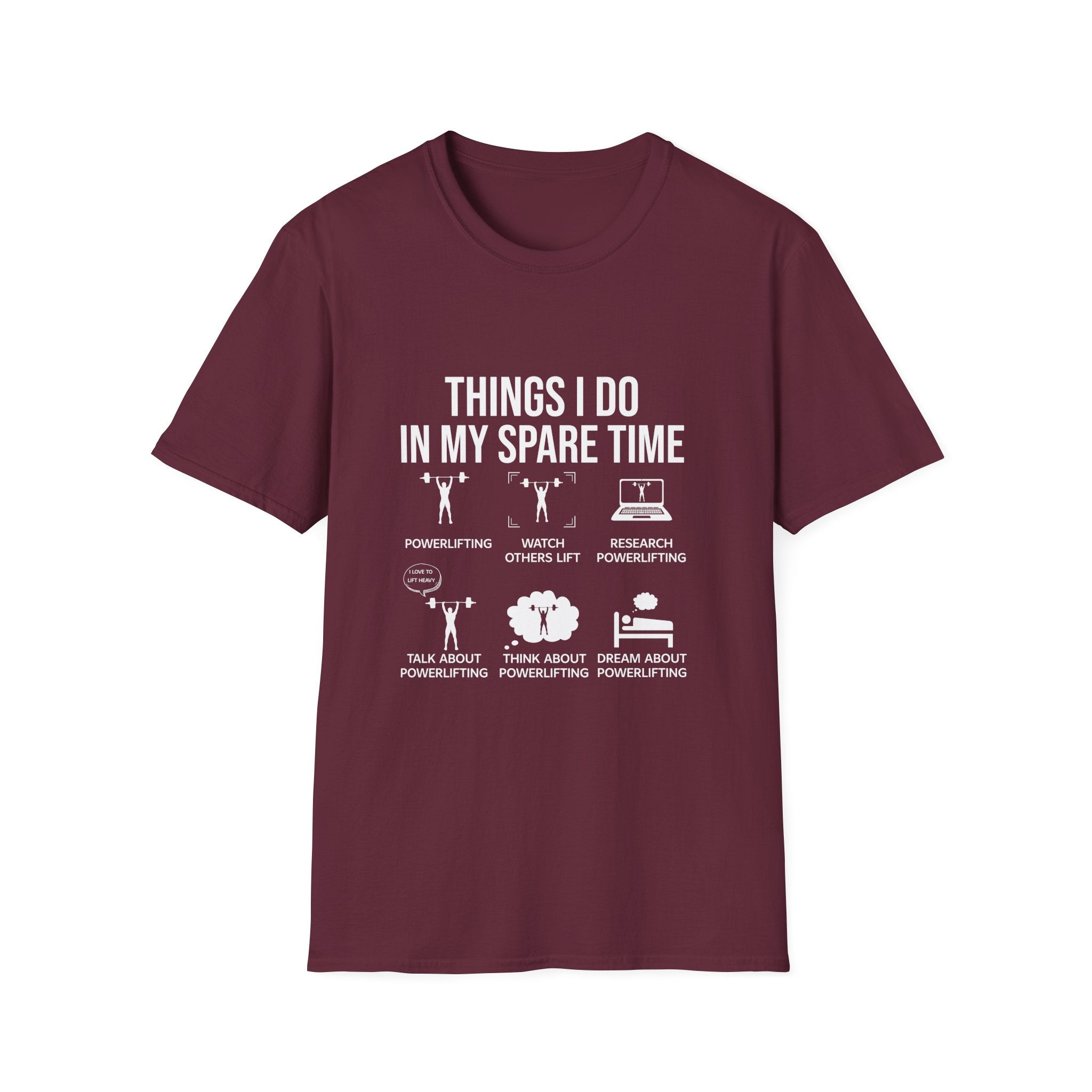 Funny Spare Time Activities T-Shirt, Leisurewear, Gift for Friends, Casual Humor Shirt, Relaxation Tee, Birthday Present