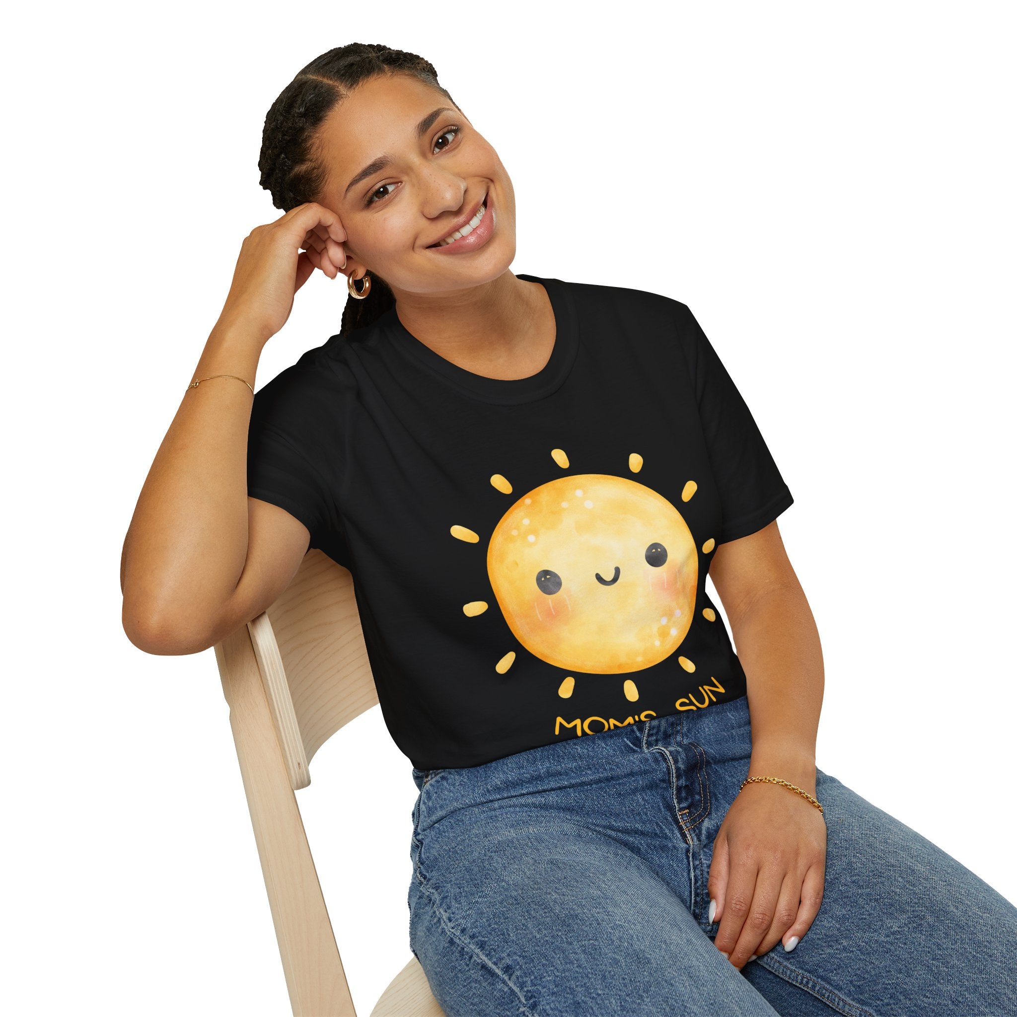 Cute 'Mom's Sun' Unisex Softstyle T-Shirt