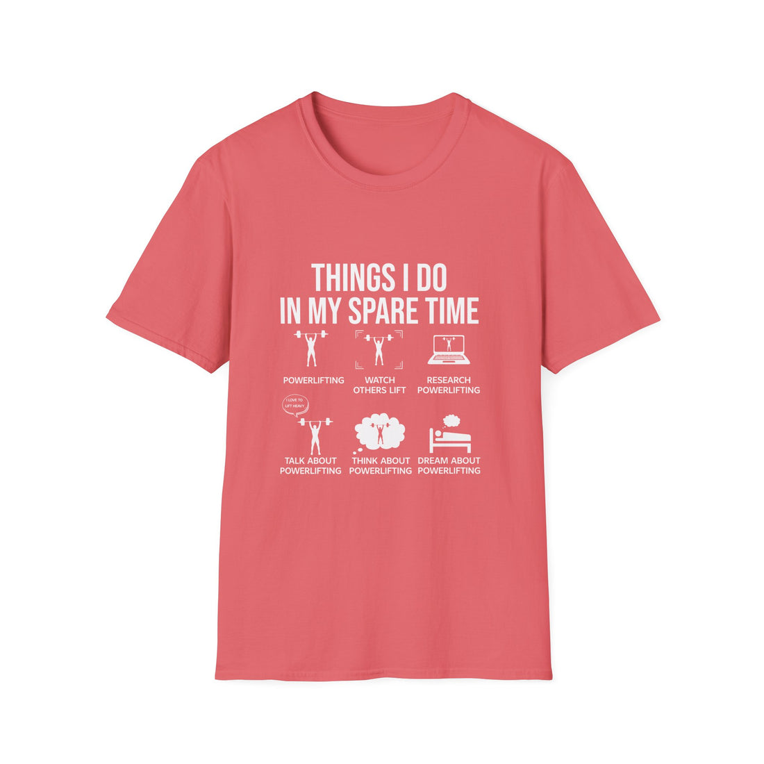 Funny Spare Time Activities T-Shirt, Leisurewear, Gift for Friends, Casual Humor Shirt, Relaxation Tee, Birthday Present