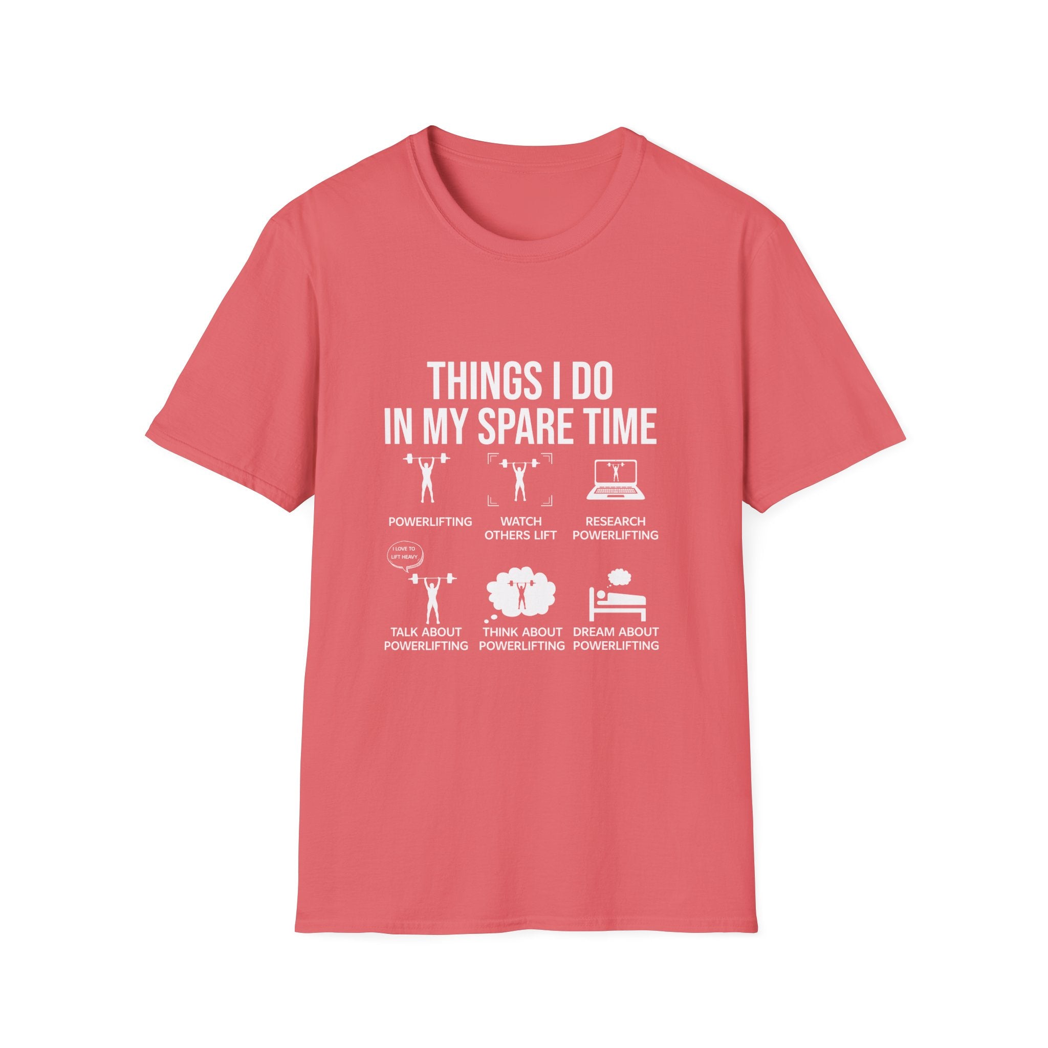 Funny Spare Time Activities T-Shirt, Leisurewear, Gift for Friends, Casual Humor Shirt, Relaxation Tee, Birthday Present