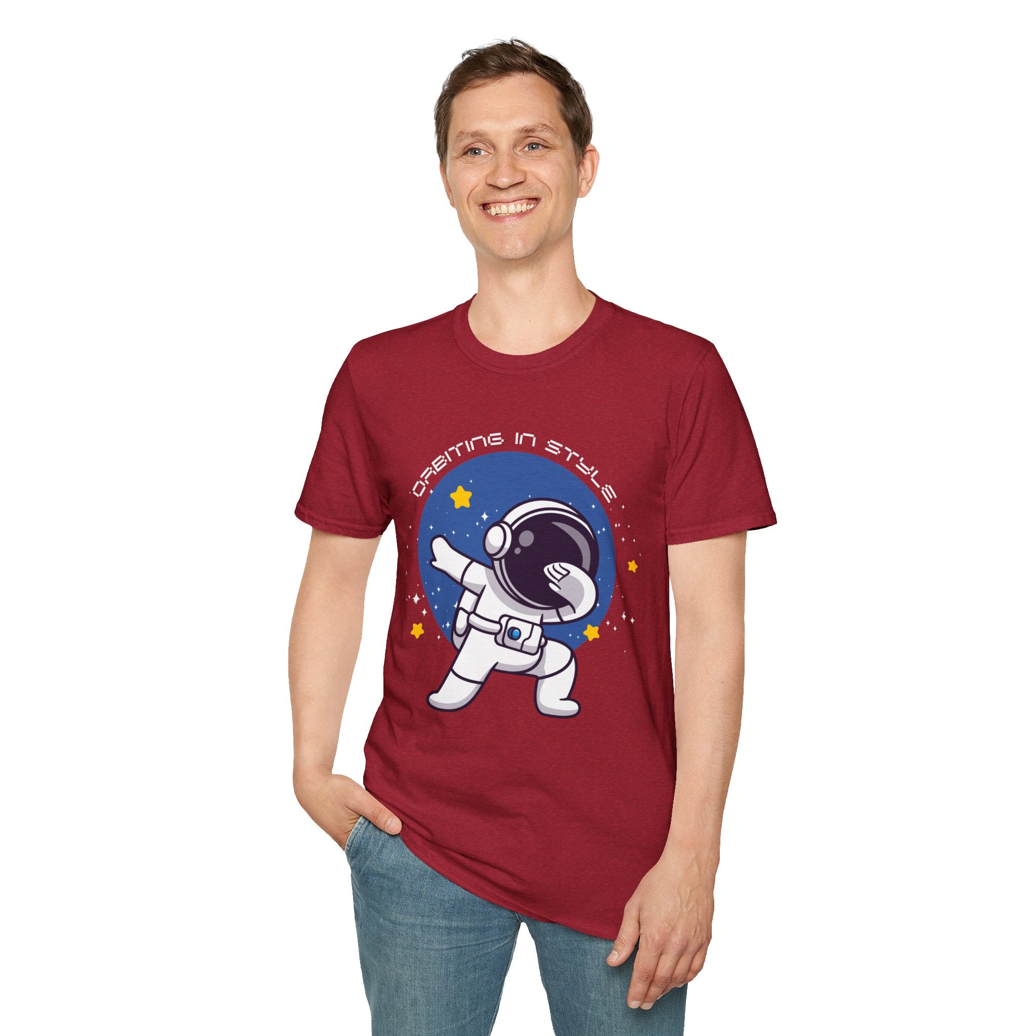 Astronaut Graphic Unisex T-Shirt, Cool Space Tee