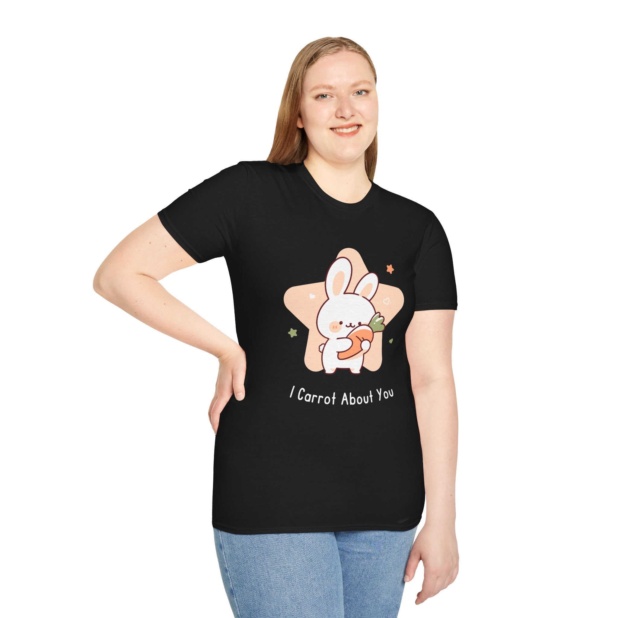 Cute Rabbit Graphic Tee, I Carrot About You Shirt