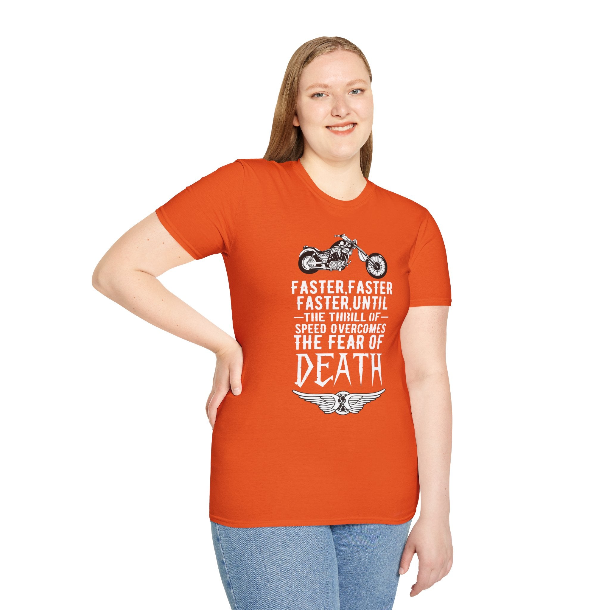 Motorcycle Enthusiast Unisex T-Shirt - Fearless Biker Tee, Gift for Riders, Road Trip Apparel, Freedom Shirt, Adventure Clothing