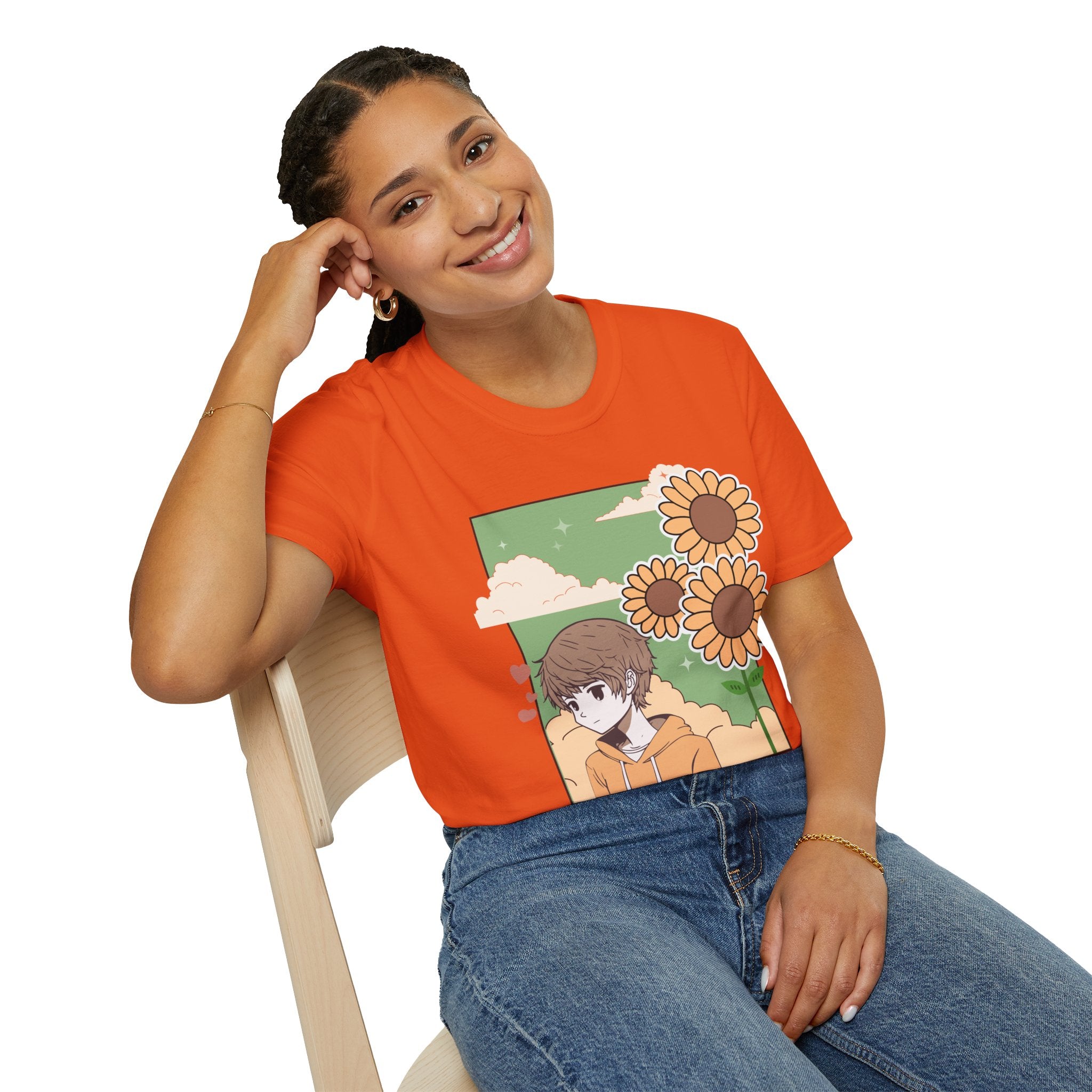 Sunflower Aesthetic Unisex T-Shirt, Softstyle Tee, Casual Wear