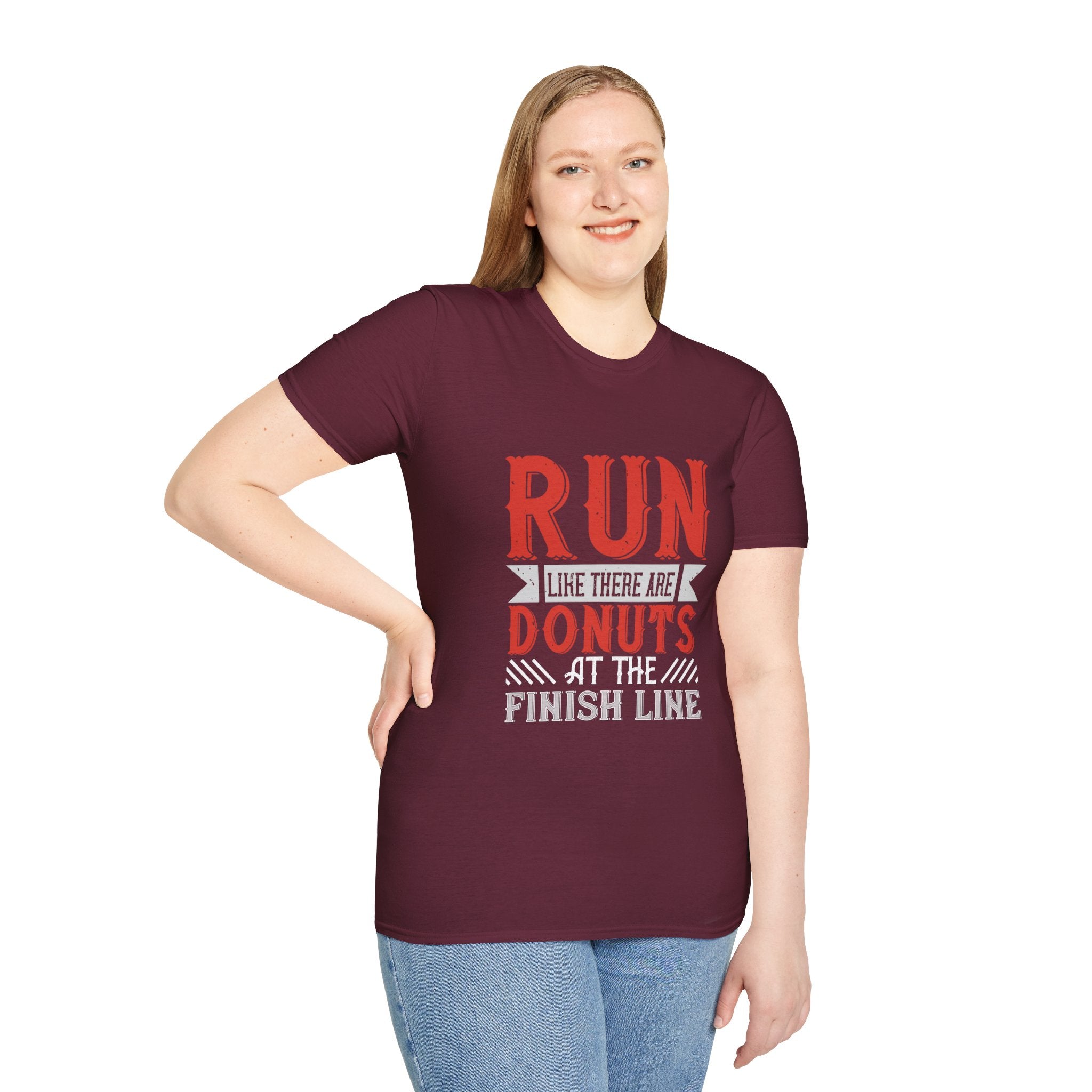 Playful Fitness T-Shirt - Perfect for Runners, Gift for Donut Lovers
