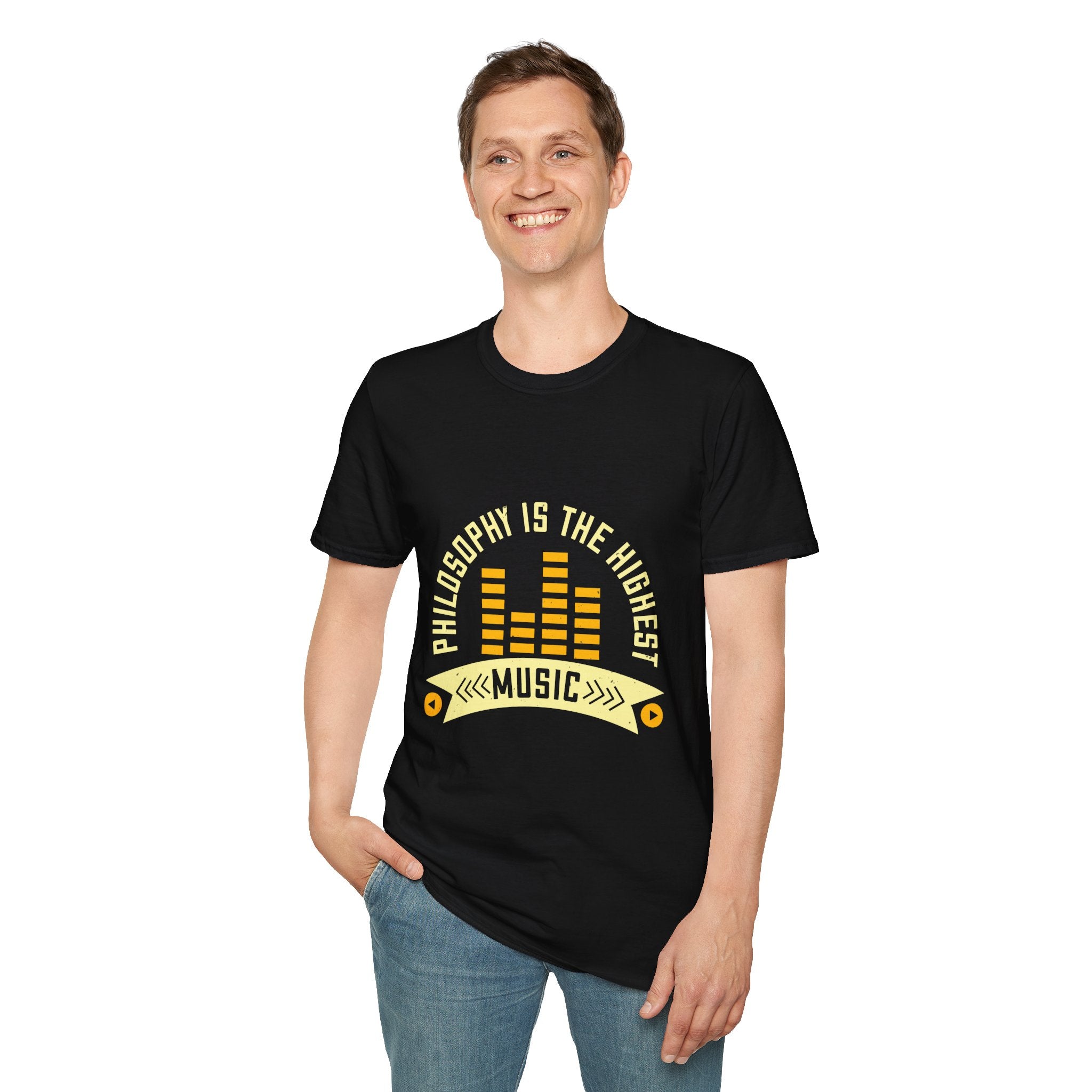 Musical Philosophy T-Shirt - Unisex Softstyle Tee, Gift for Music Lovers