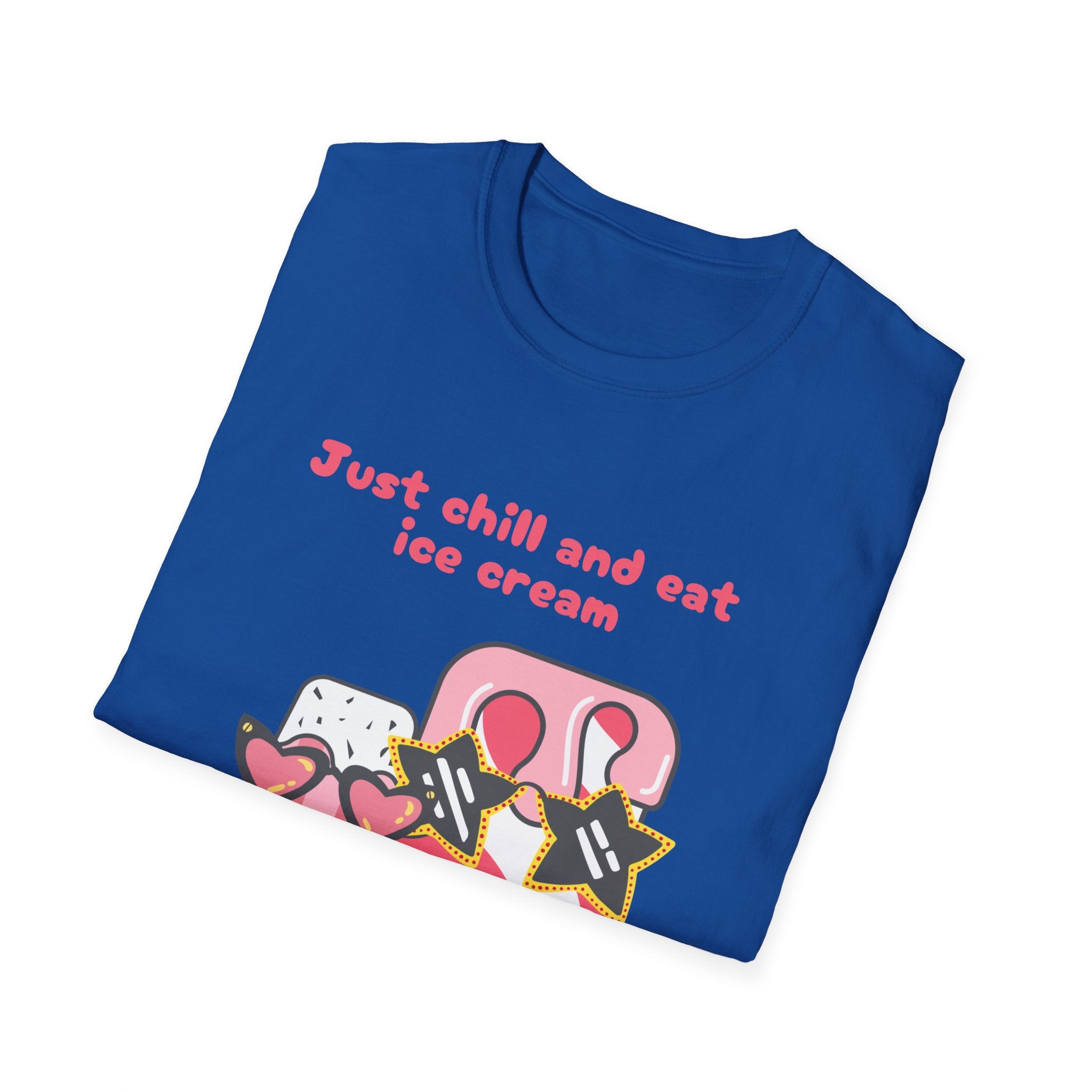 Summer Chill Ice Cream T-Shirt, Unisex Softstyle Tee, Cute Graphic Shirt