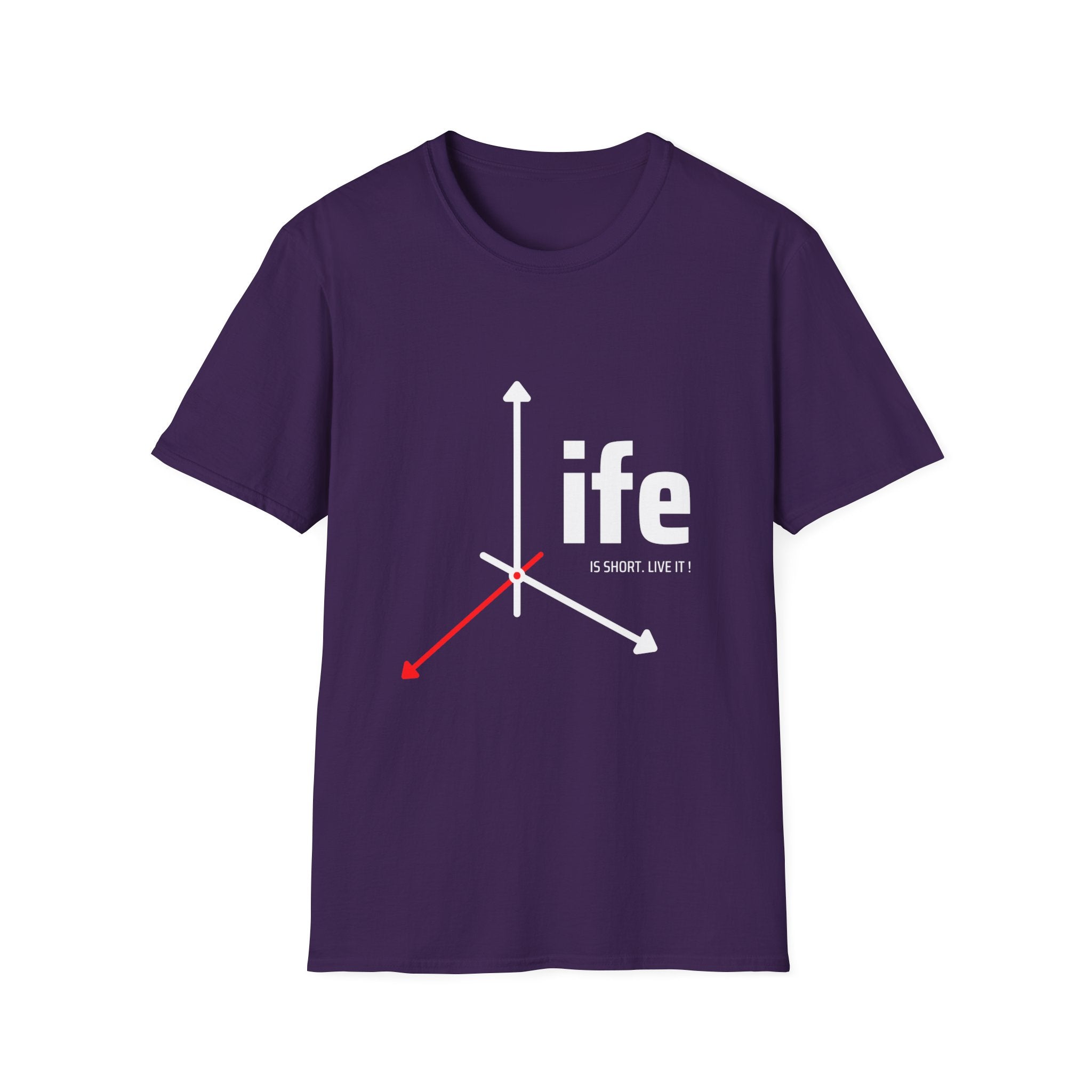 Life Direction Unisex T-Shirt, Motivational Tee, Casual Wear, Gift for Friends, Inspirational Life quote, Everyday Style
