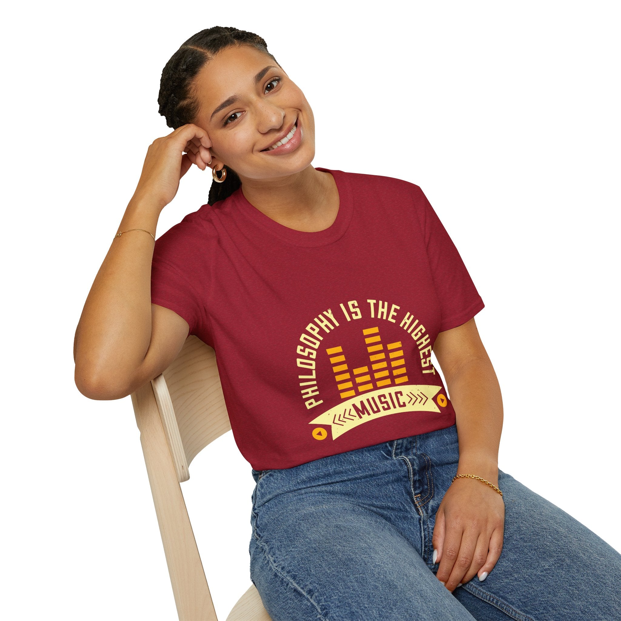 Musical Philosophy T-Shirt - Unisex Softstyle Tee, Gift for Music Lovers