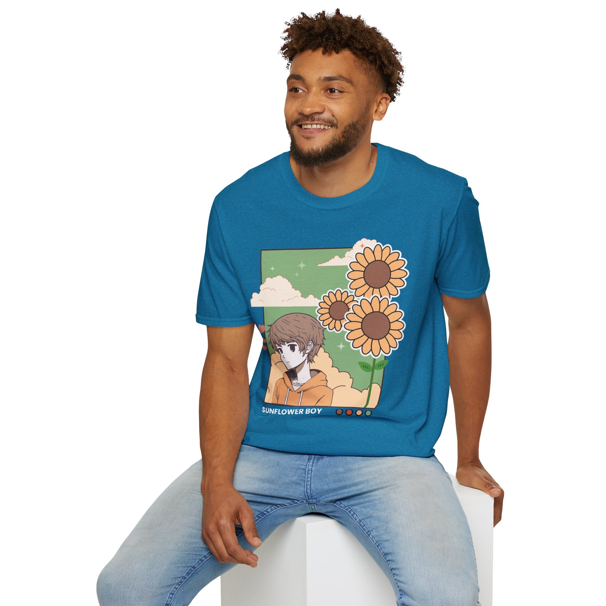 Sunflower Aesthetic Unisex T-Shirt, Softstyle Tee, Casual Wear