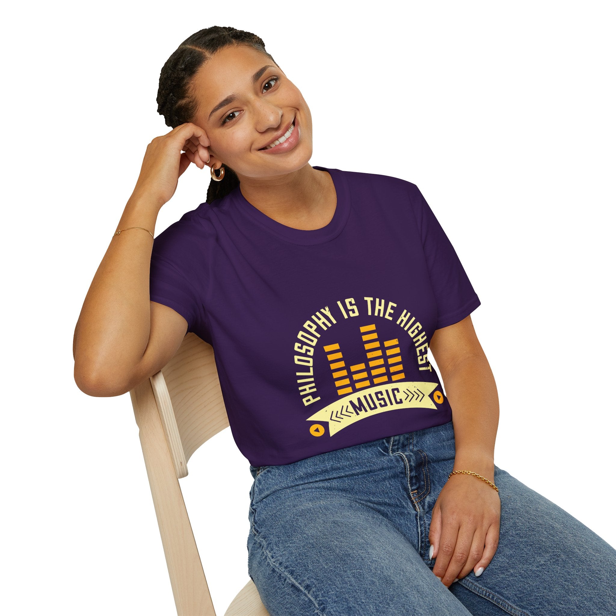 Musical Philosophy T-Shirt - Unisex Softstyle Tee, Gift for Music Lovers
