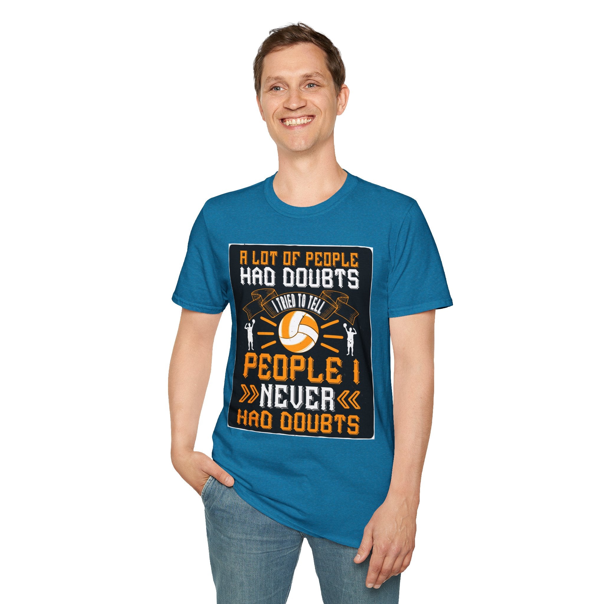 Volleyball Doubt Motivational T-Shirt, Unisex Softstyle Shirt, Sportswear