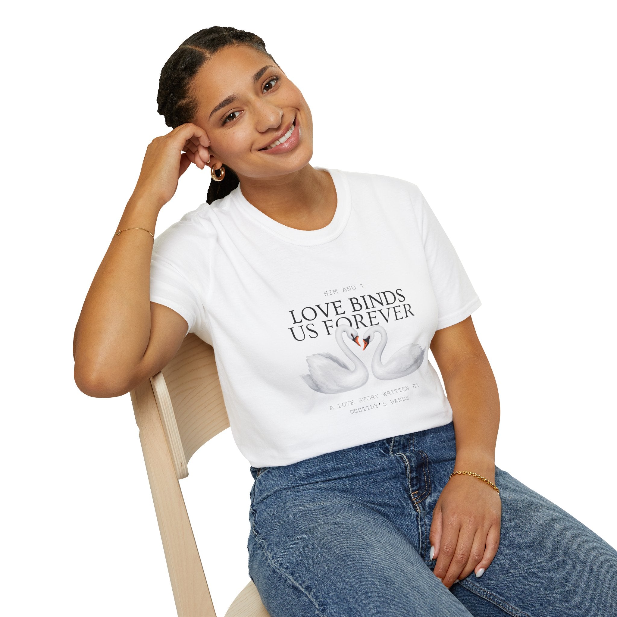 Romantic Swan Love T-Shirt | Perfect Gift for Couples