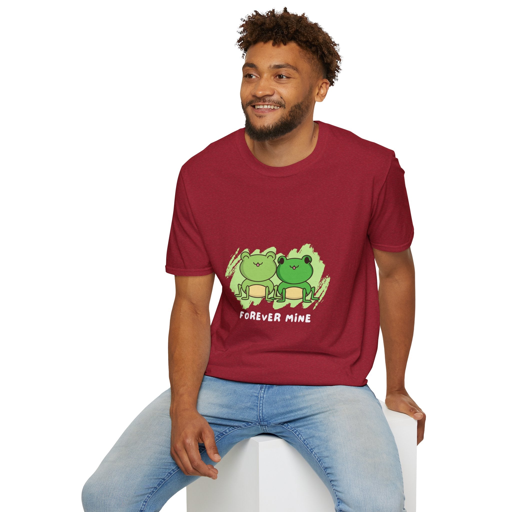 Forever Mine Couple T-Shirt, Cute Frog Lovers Gift, Unisex Softstyle Tee
