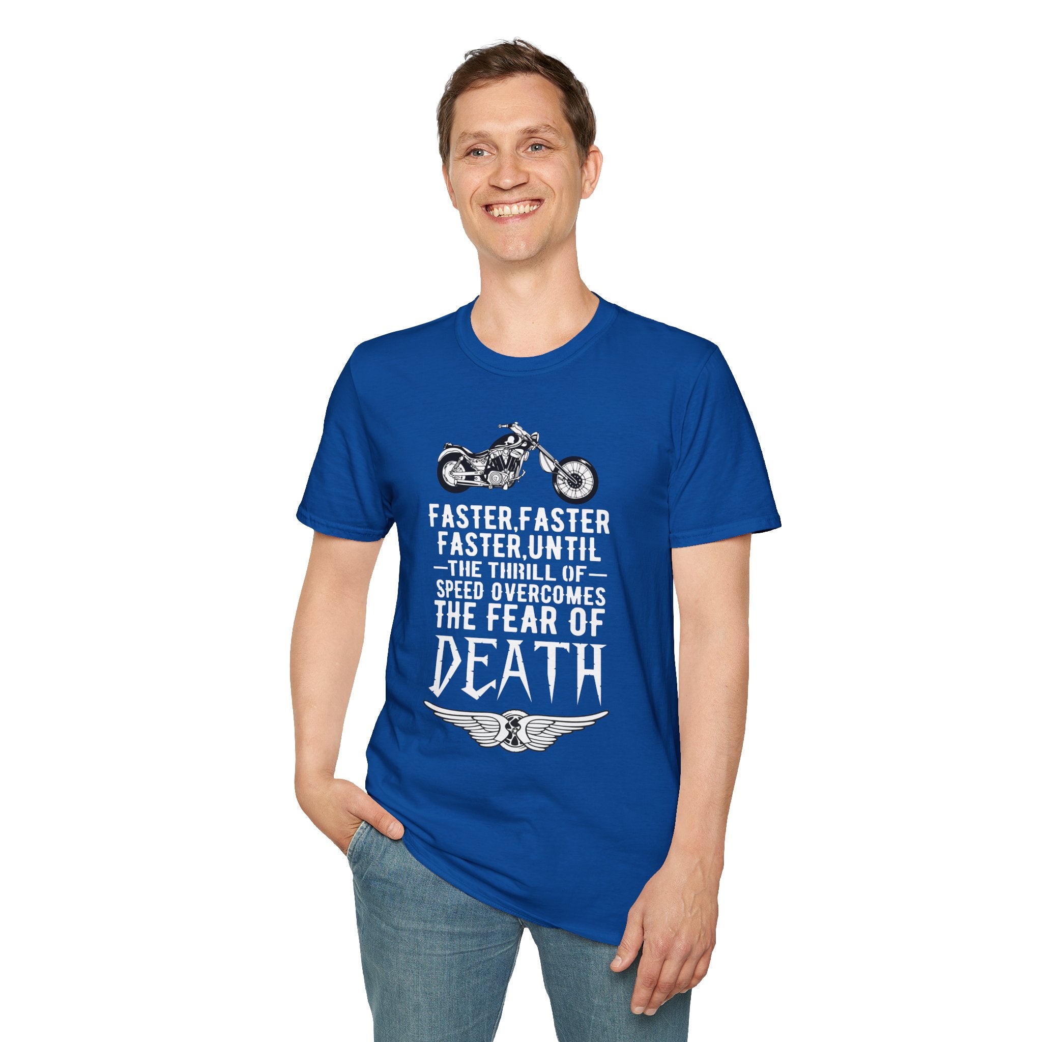 Motorcycle Enthusiast Unisex T-Shirt - Fearless Biker Tee, Gift for Riders, Road Trip Apparel, Freedom Shirt, Adventure Clothing