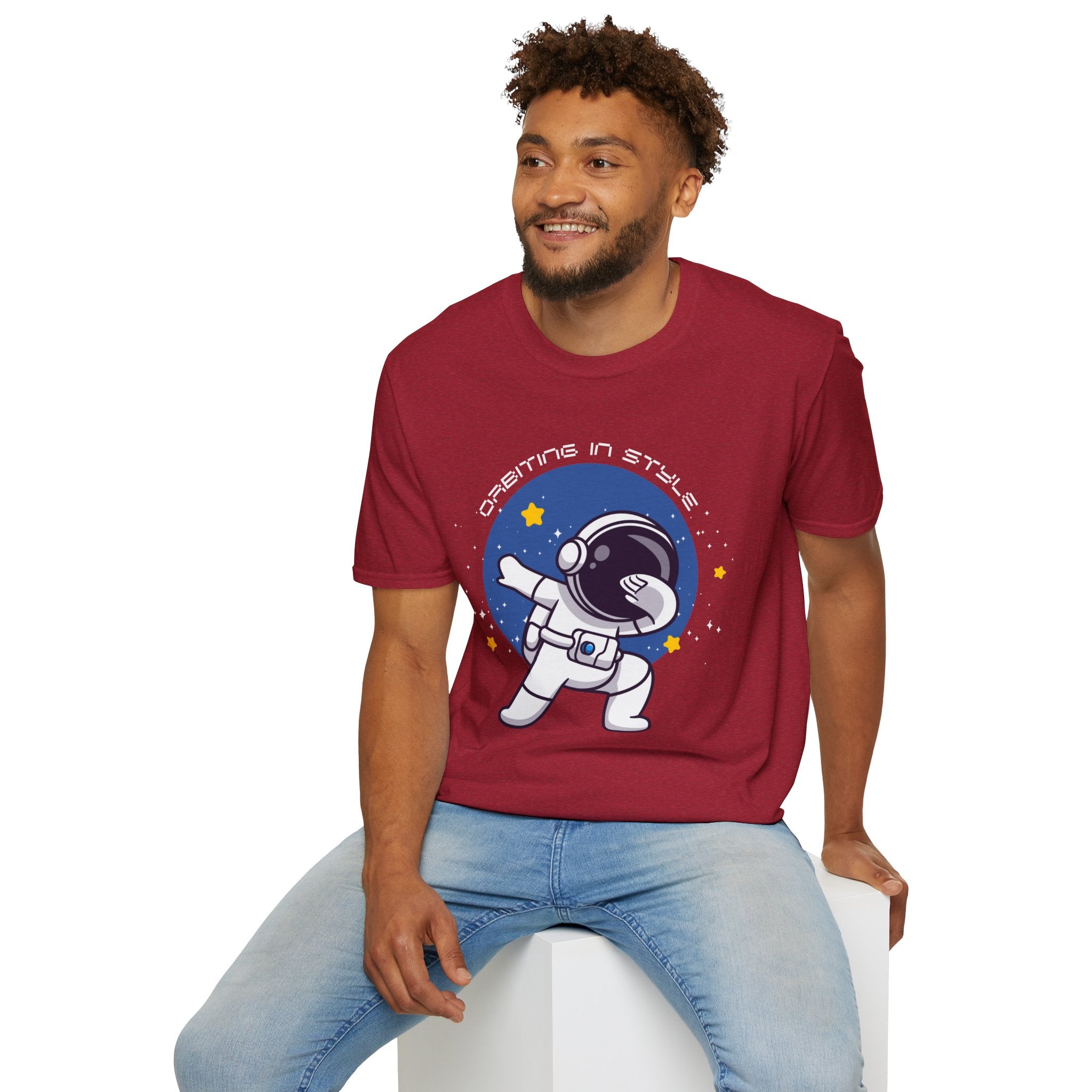 Astronaut Graphic Unisex T-Shirt, Cool Space Tee