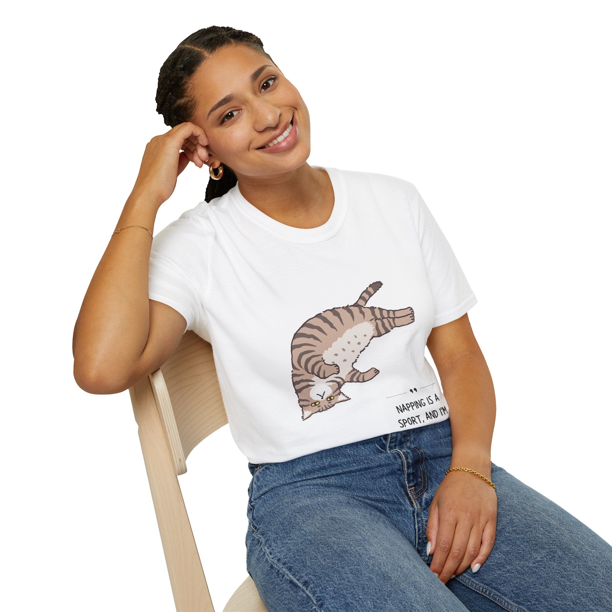 Cat Nap T-Shirt, Funny Cat Lover Gift, Unisex Tee