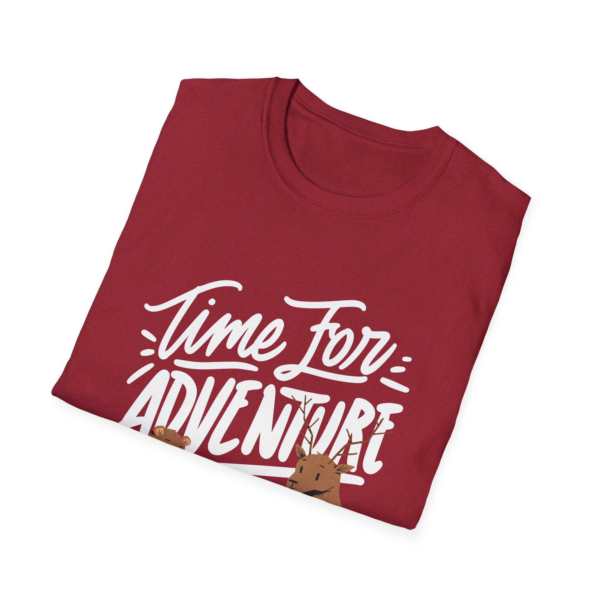 Adventure Bears Unisex Softstyle T-Shirt, Camping Shirt
