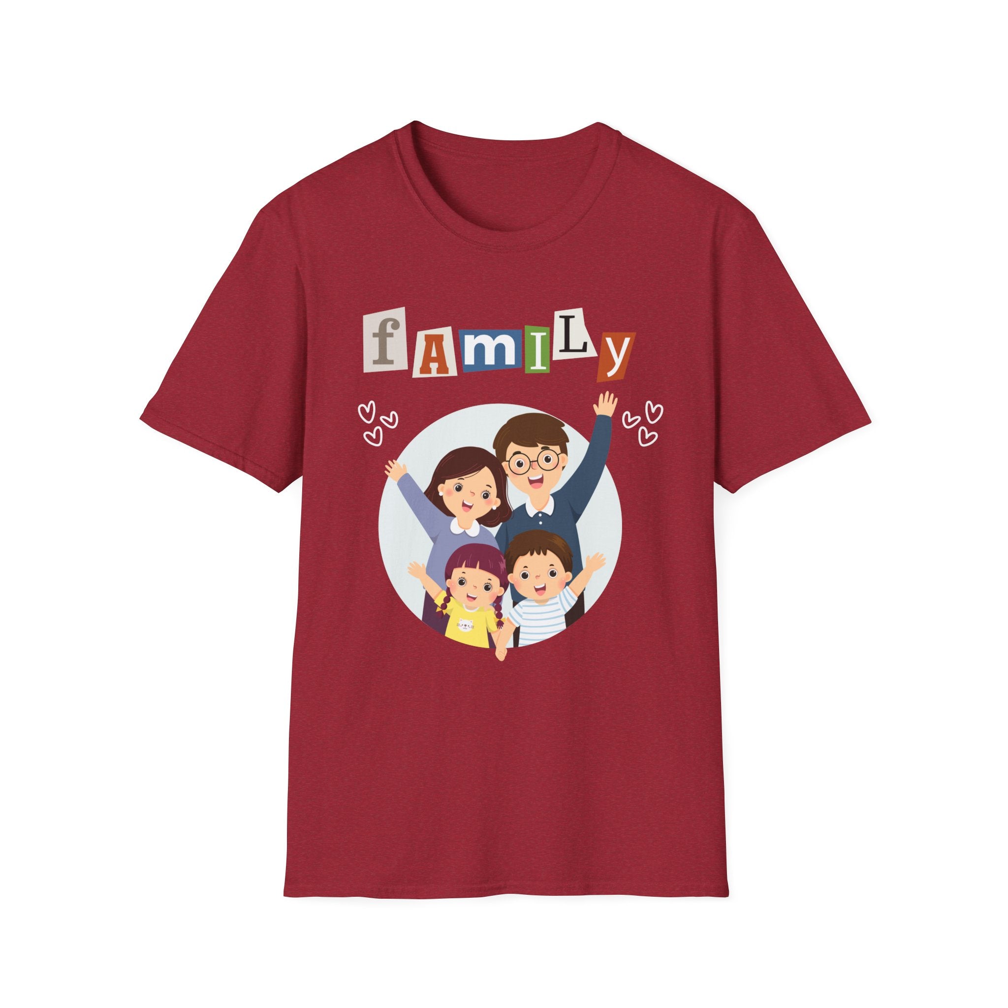 Family Love Unisex T-Shirt, Perfect Gift for Parents