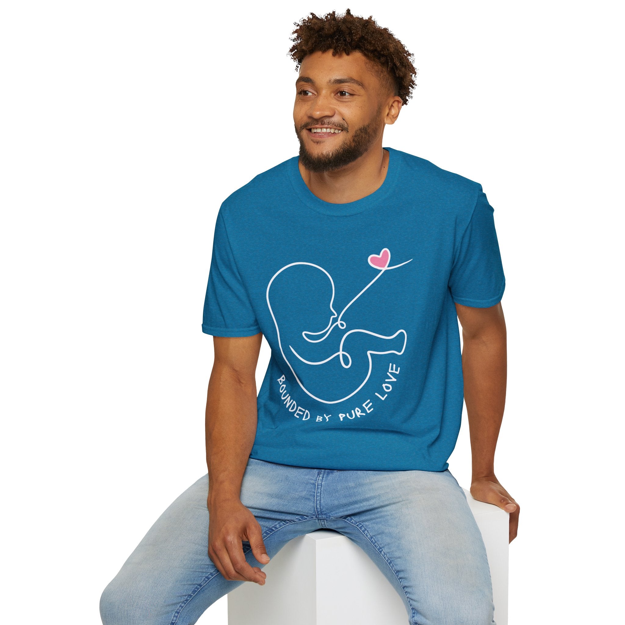 Bounded by Pure Love Unisex T-Shirt, Cute Tee, Expecting