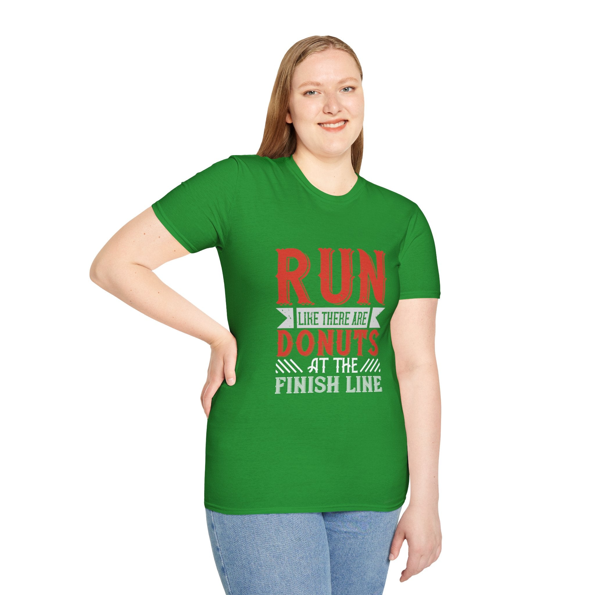 Playful Fitness T-Shirt - Perfect for Runners, Gift for Donut Lovers