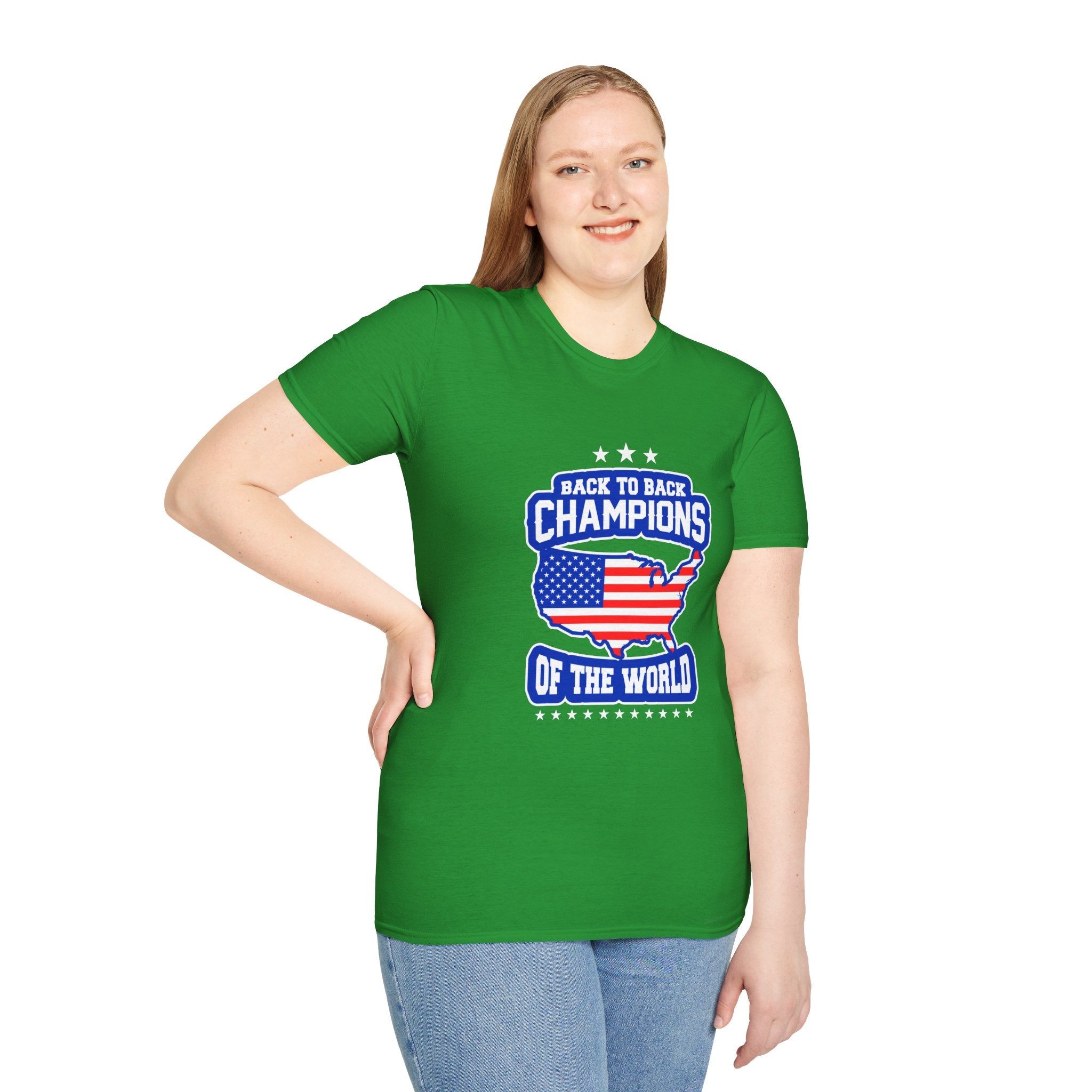 Patriotic Unisex T-Shirt for Champions | Casual Wear, Gift for Sports Lovers, All-American Style, 4th of July, Everyday Comfort