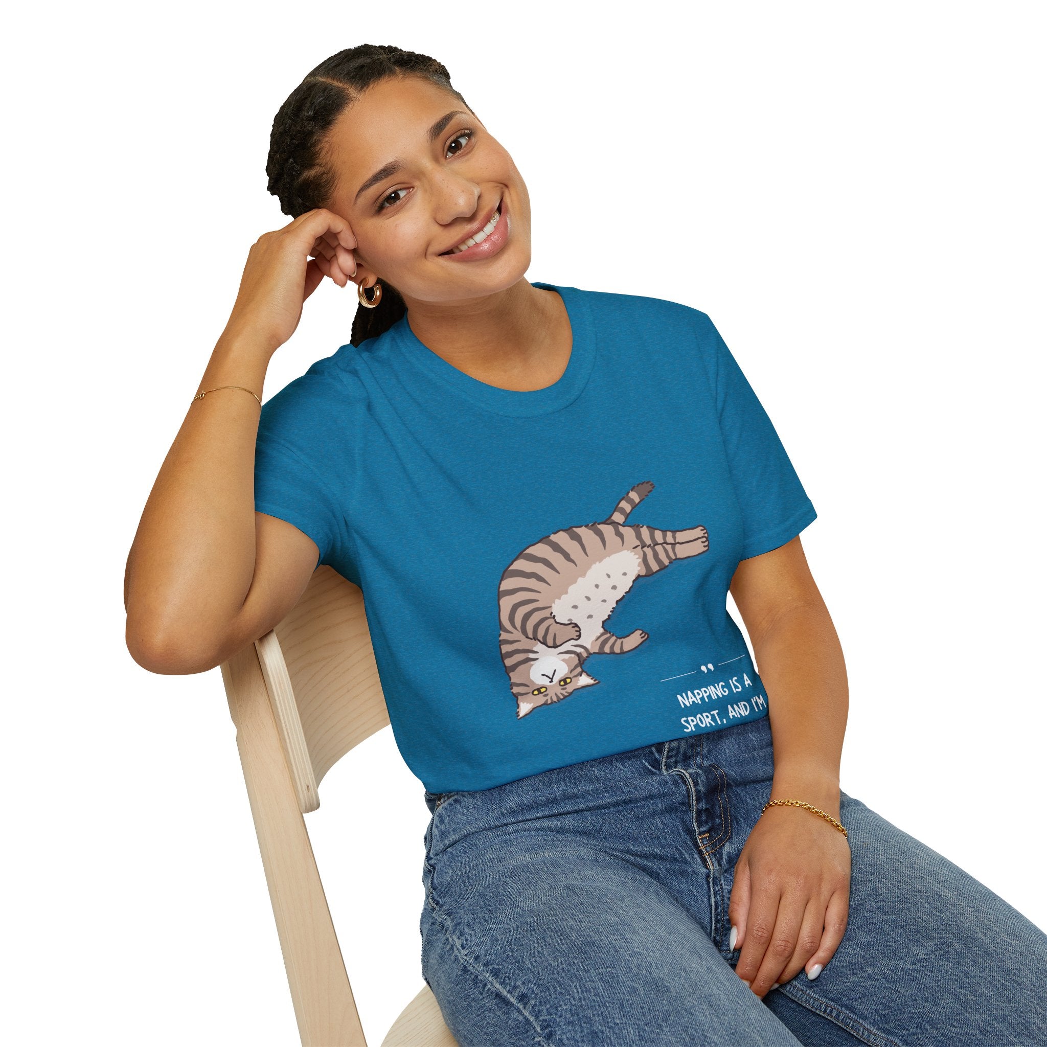 Cat Nap T-Shirt, Funny Cat Lover Gift, Unisex Tee