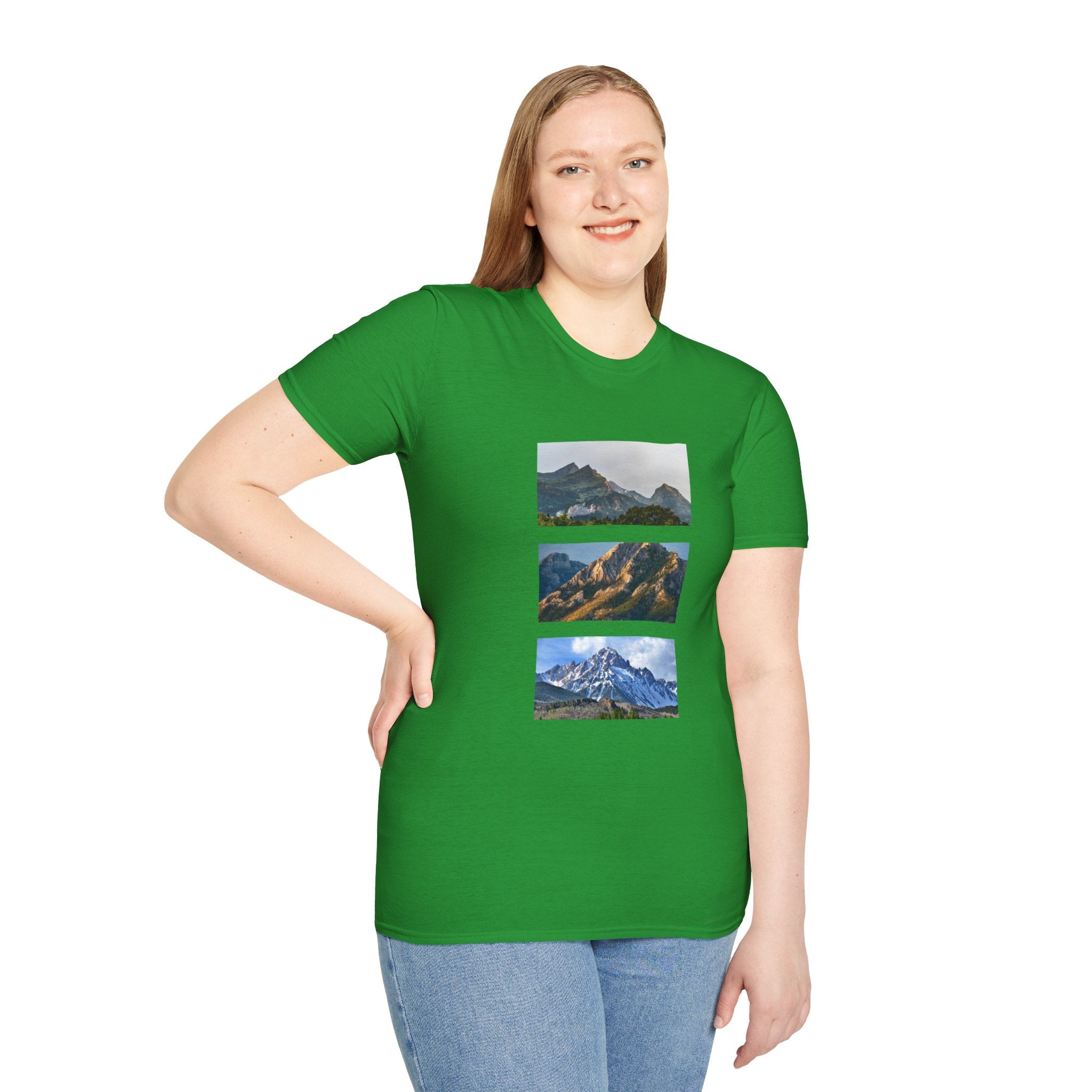 Mountain Photography Unisex Softstyle T-Shirt - Nature Lover Gift