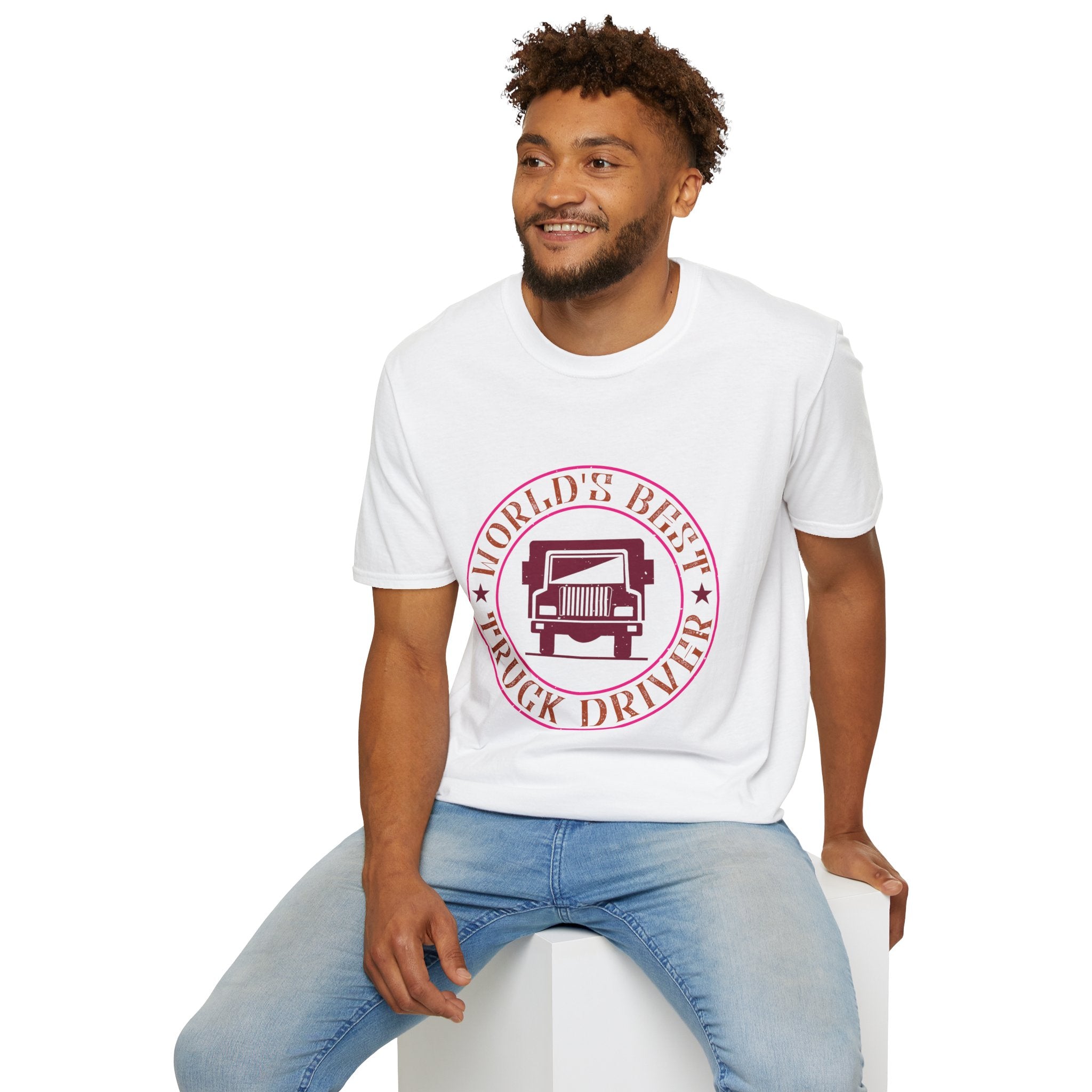 World's Best Truck Driver Unisex Softstyle T-Shirt | Gift for Dad