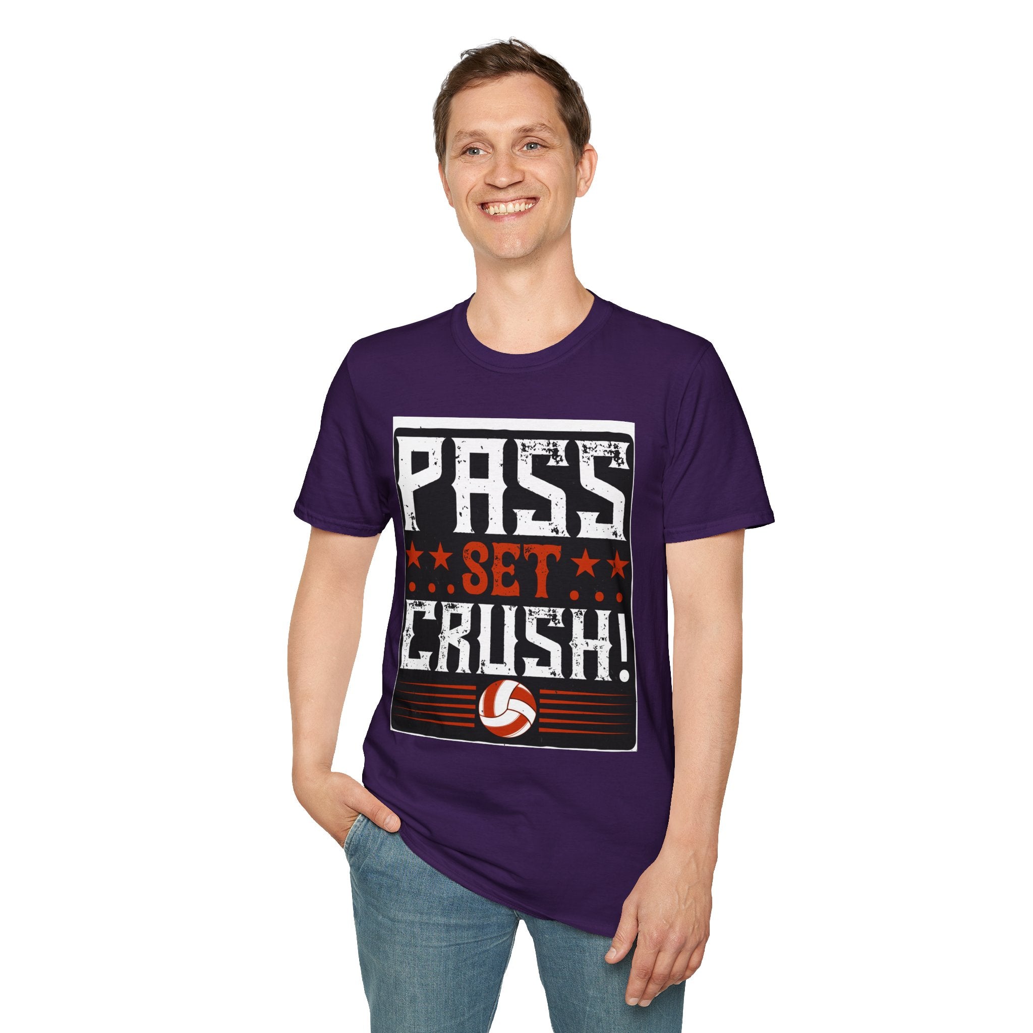 Volleyball Passion T-Shirt | Pass Set Crush! | Sports Tee