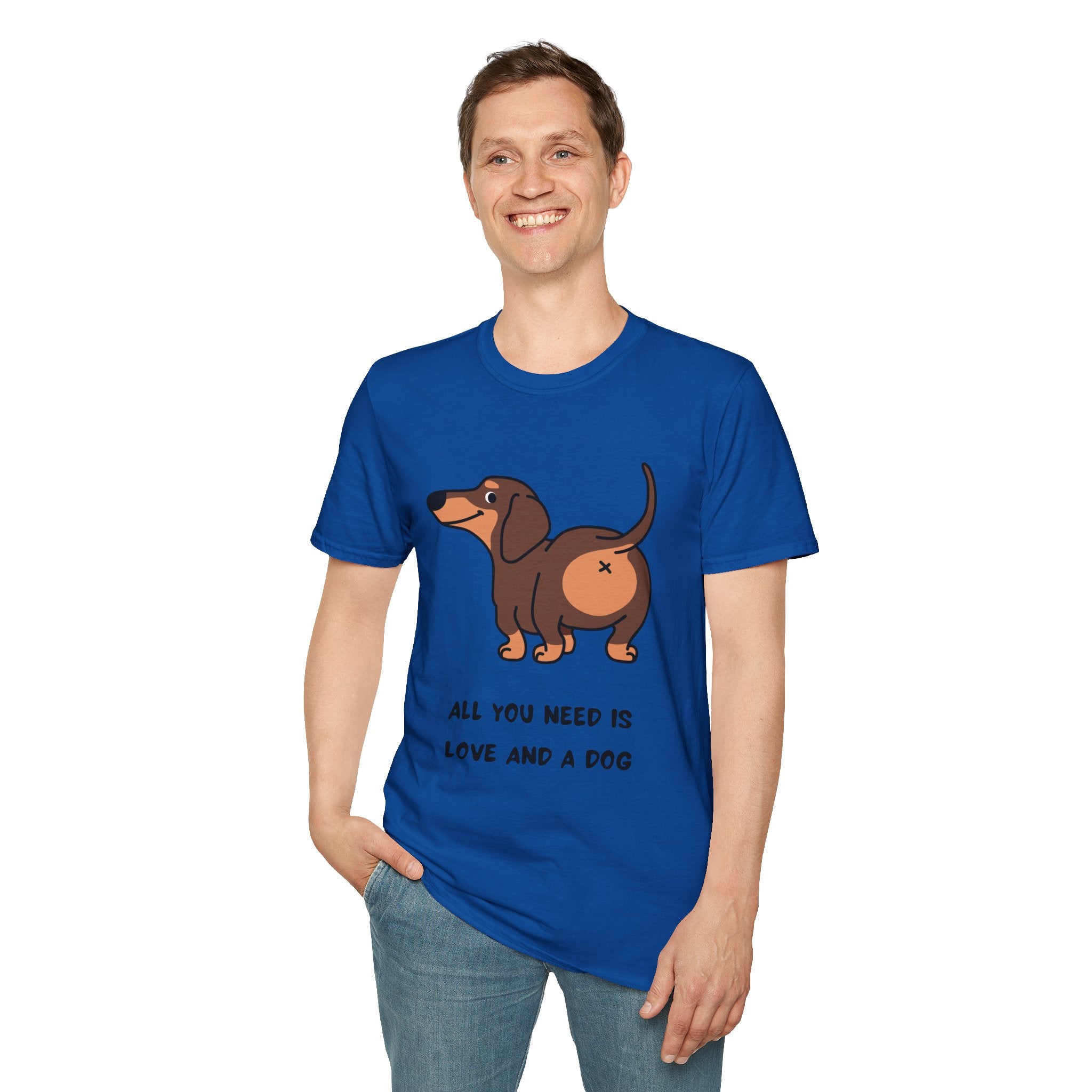 All You Need Is Love and a Dog T-Shirt - Cute Pet Lover Tee